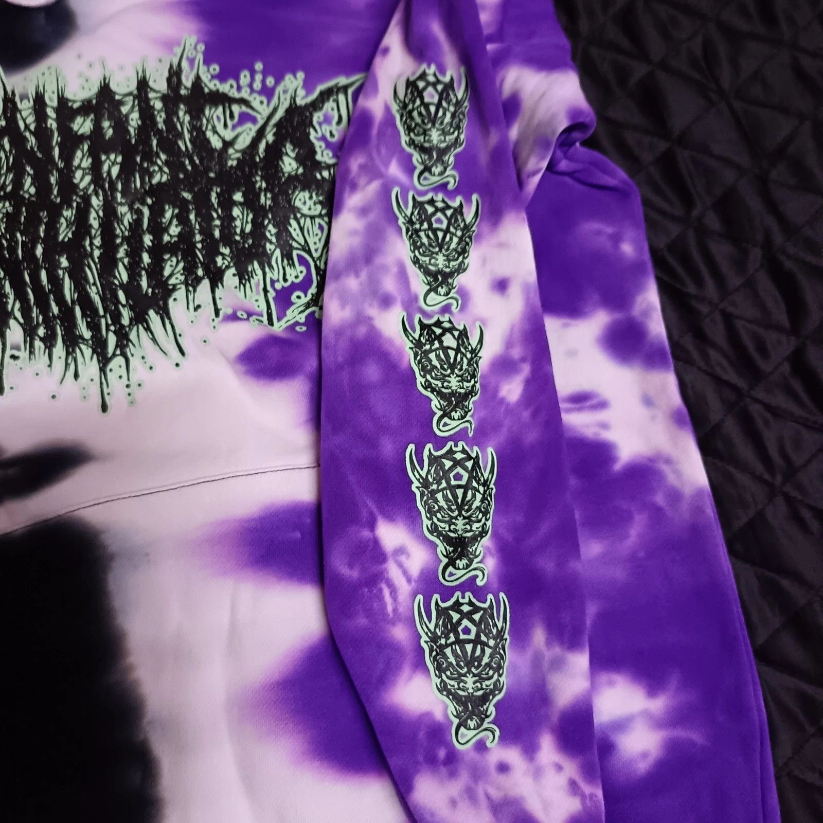 Other Shibori Threads Infant Annihilator Deathcore Band Hoodie Size US L / EU 52-54 / 3 - 3 Thumbnail