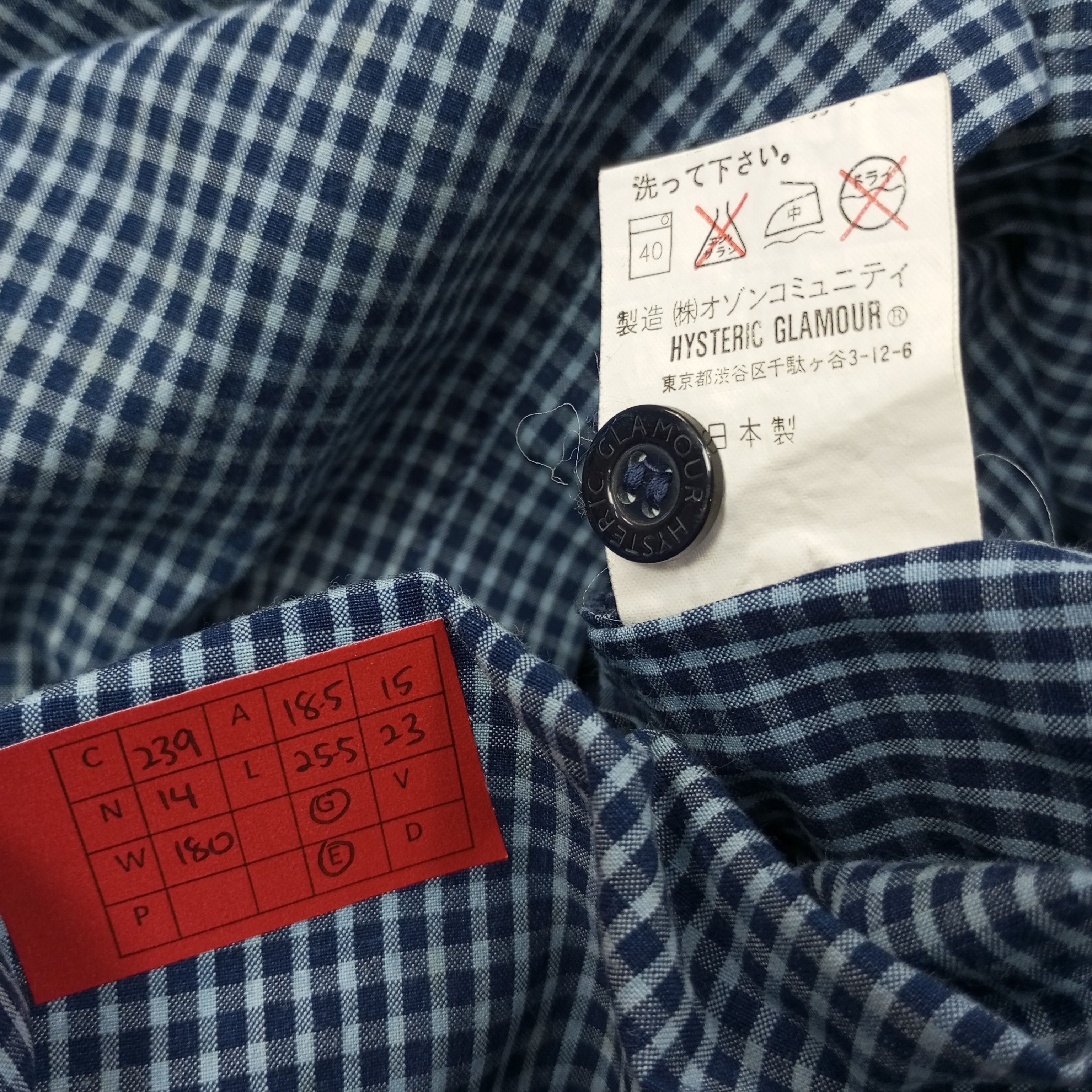 Hysteric Glamour Vintage Hysteric Glamour Japanese Brand Custom Shirt c239n14 Size US S / EU 44-46 / 1 - 9 Thumbnail