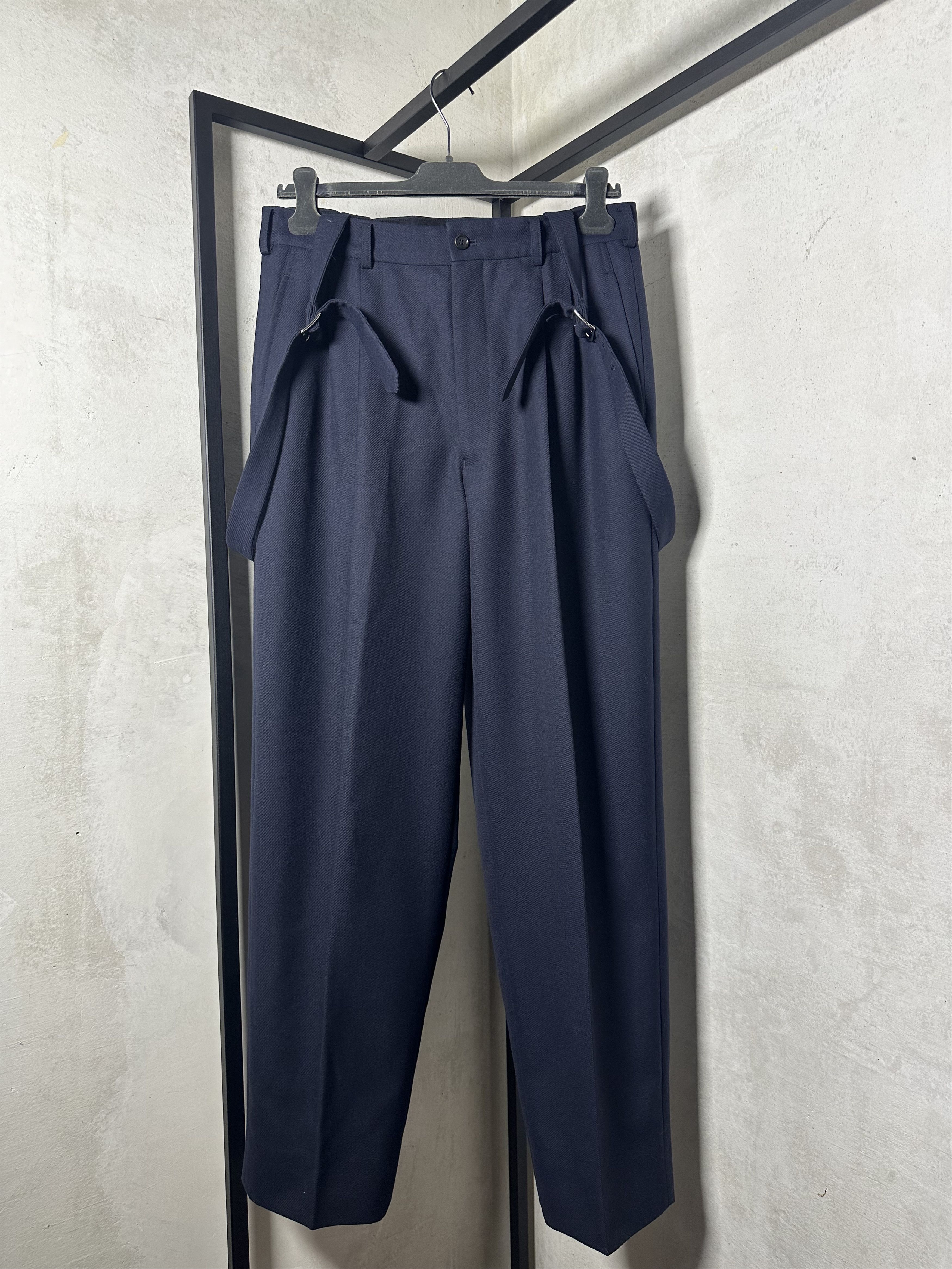 Comme des Garcons Comme Des Garcons Shoulder Strap Wool Trousers In Blue Size 28" / US 6 / IT 42 - 1 Thumbnail