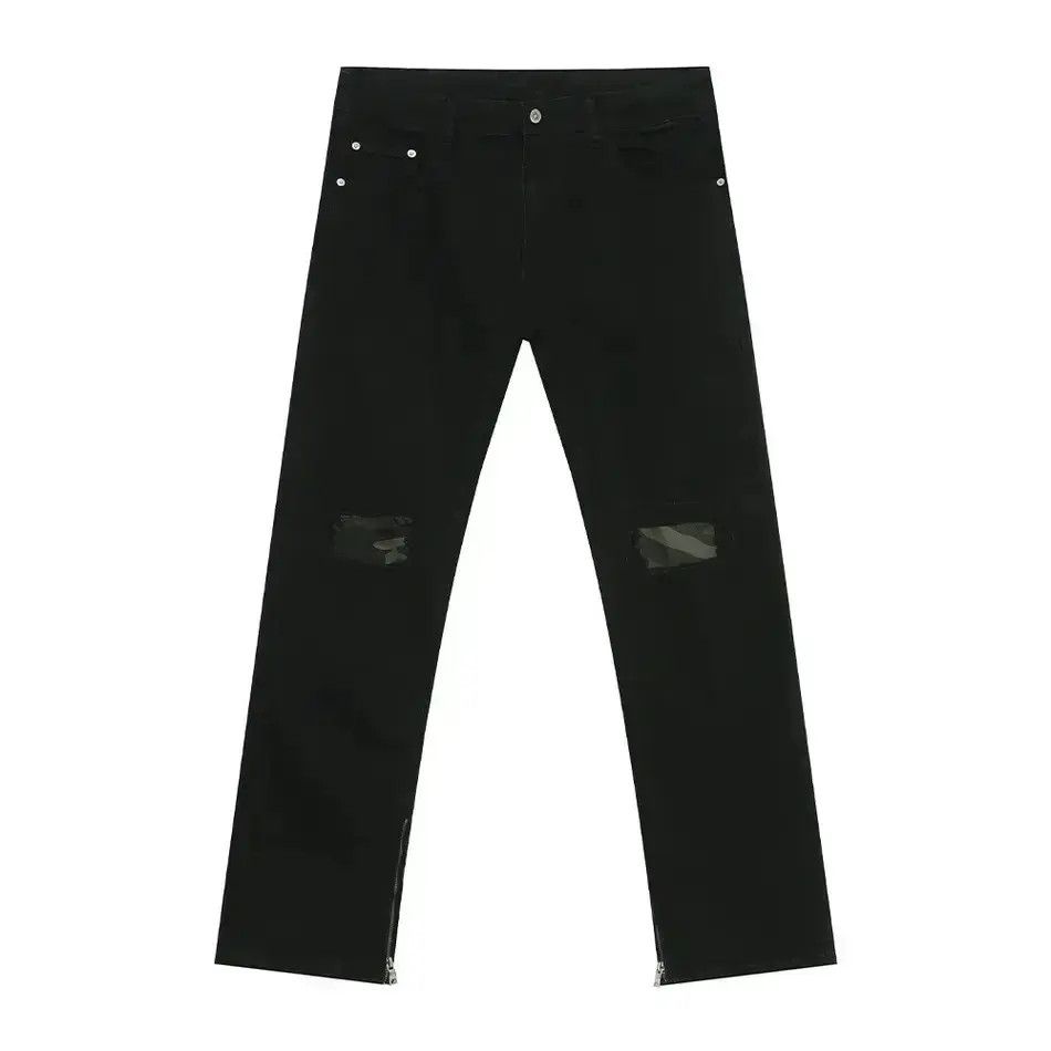 Japanese Brand Retro loose camouflage patchwork jeans Size US 30 / EU 46 - 6 Thumbnail