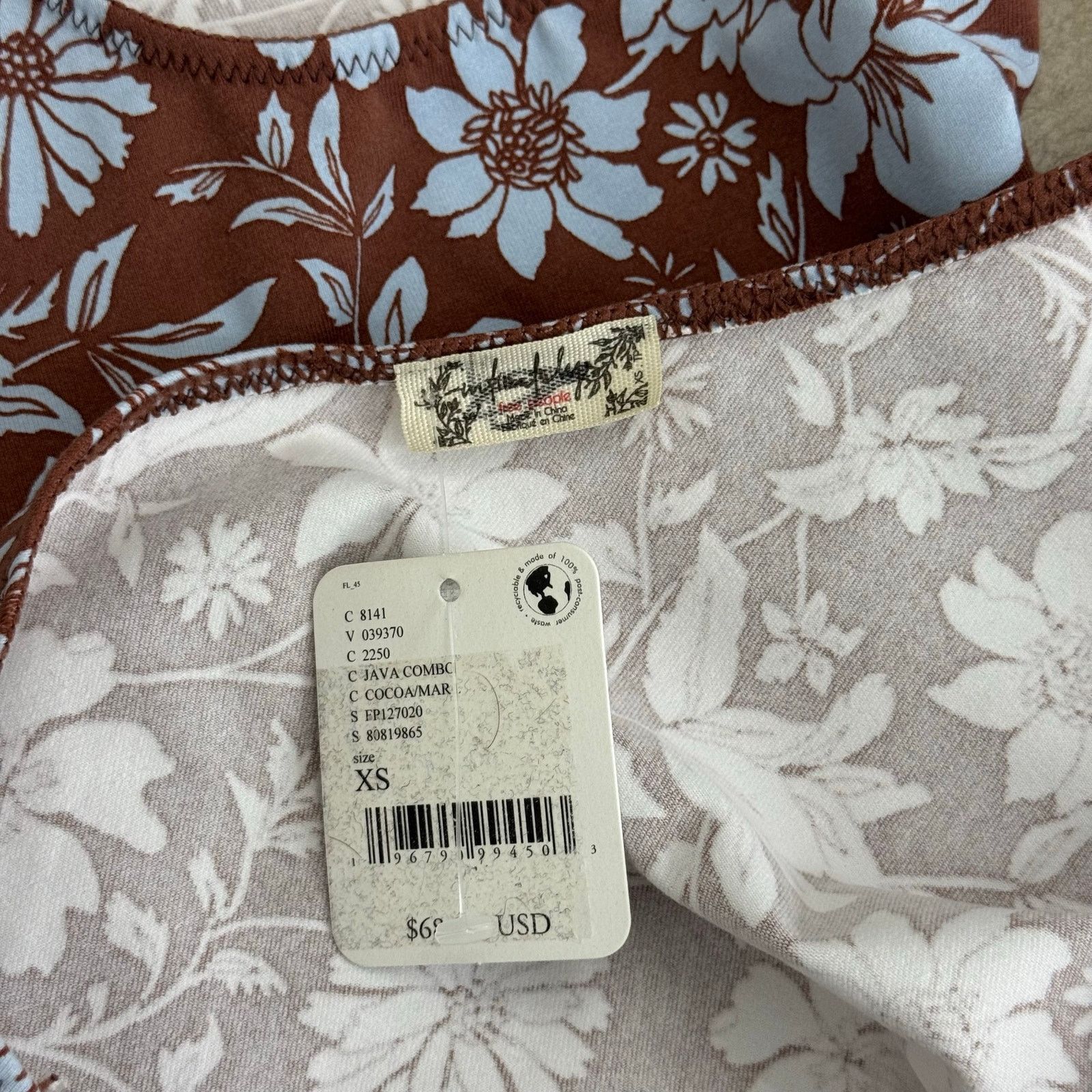 Free People Free People Intimately Somethin Bout You Java Combo Bodysuit Size XS / US 0-2 / IT 36-38 - 4 Thumbnail