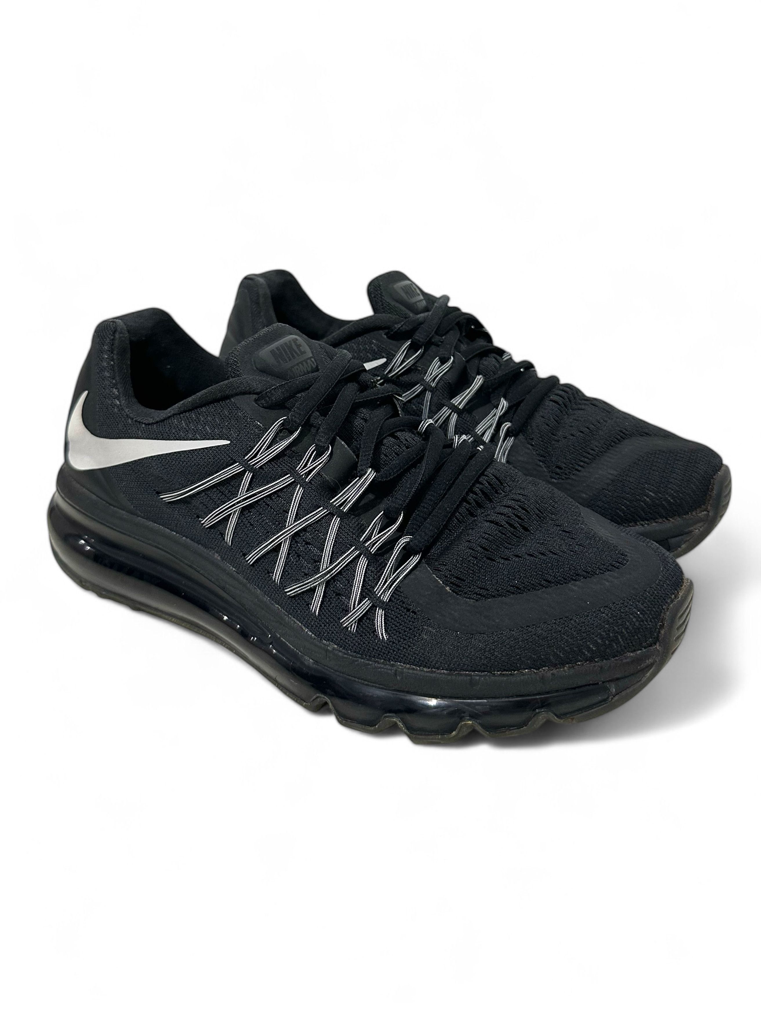 Nike Sz 38.5 Nike Air Max Black White Low Top Sneakers Size US 7.5 / IT 37.5 - 1 Thumbnail