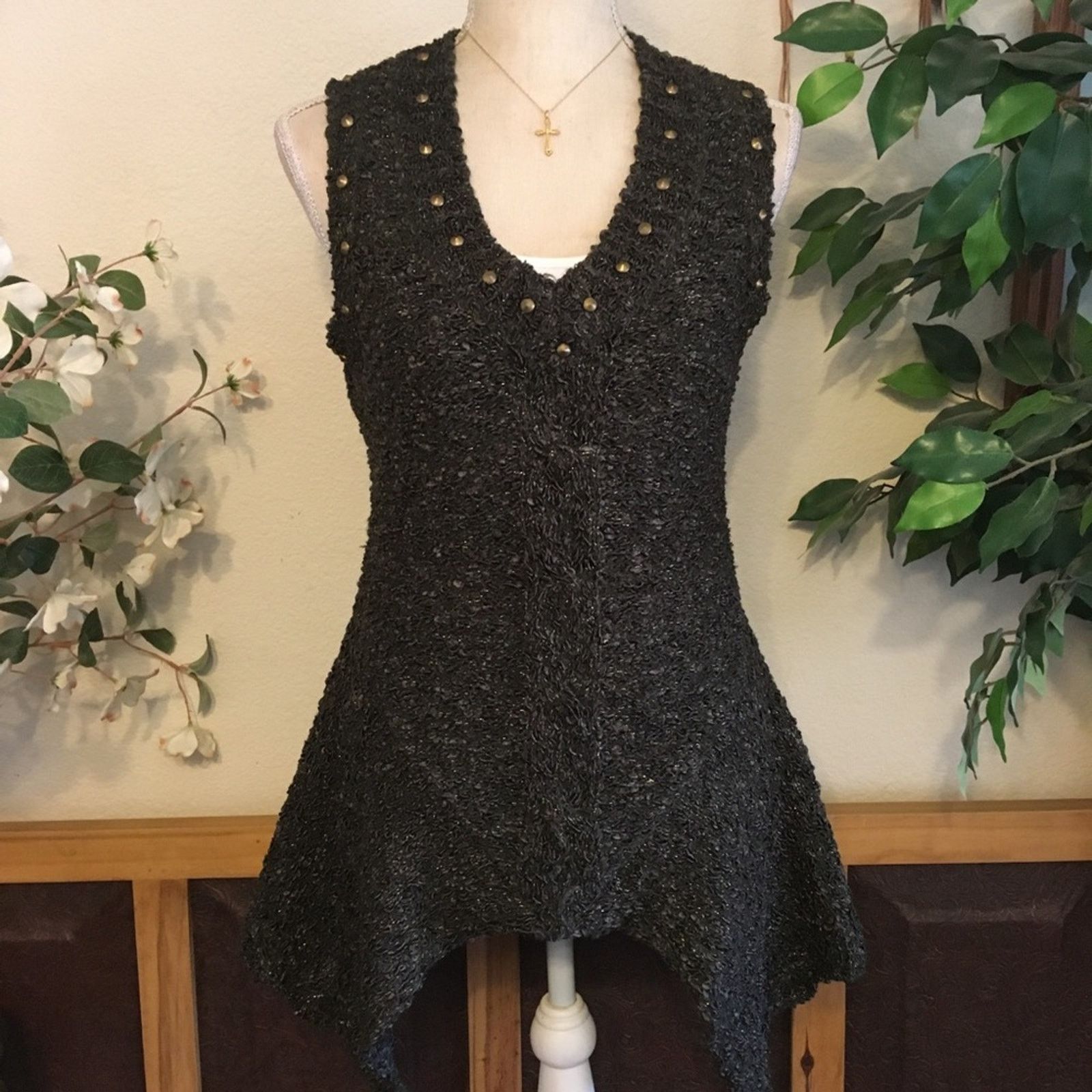 Other Alberto Makali textured soft knit stud accent top Size M / US 6-8 / IT 42-44 - 1 Thumbnail