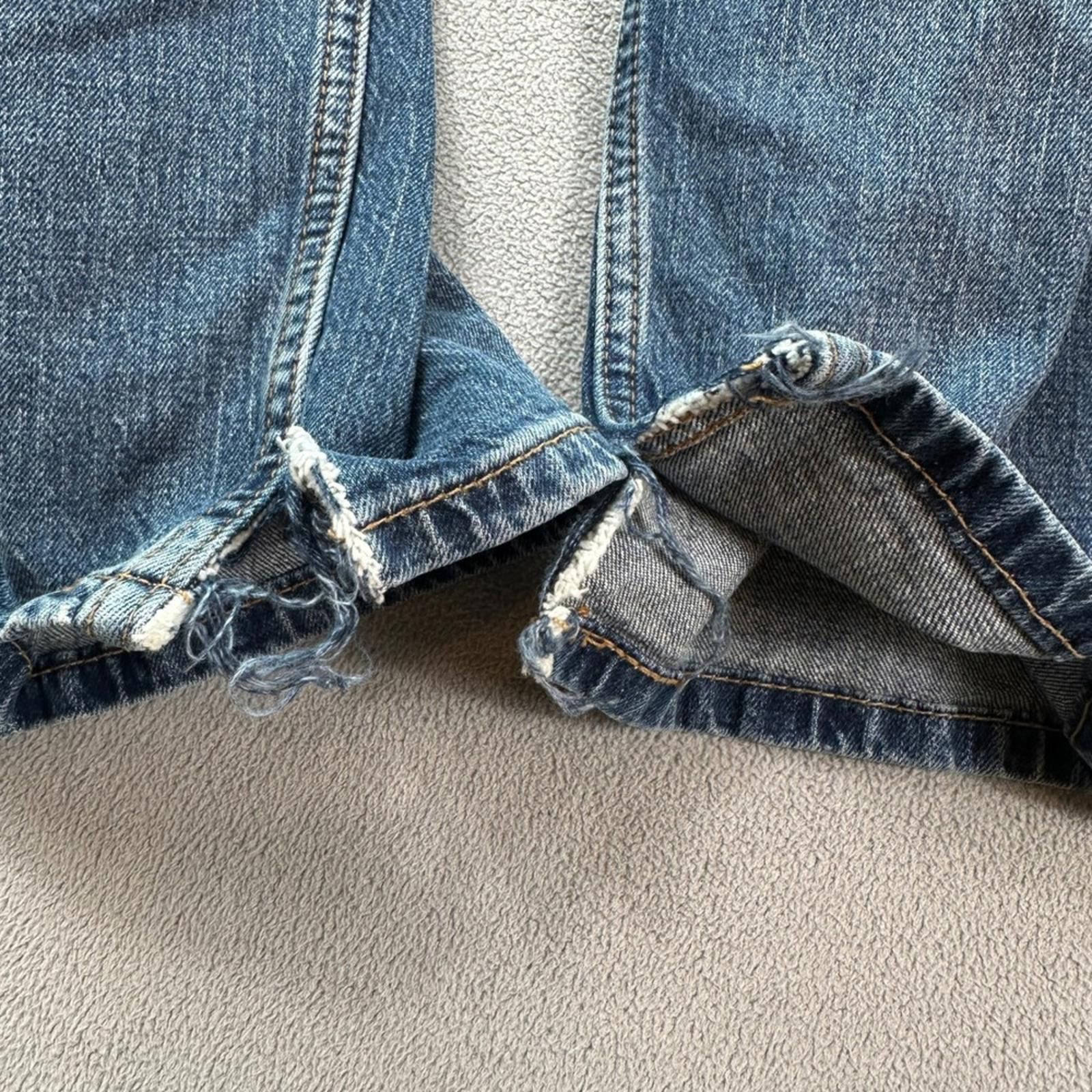 Levi's Levis 505 Jeans Regular Fit Mens 36x32 Blue Denim Straight Size US 36 / EU 52 - 6 Thumbnail