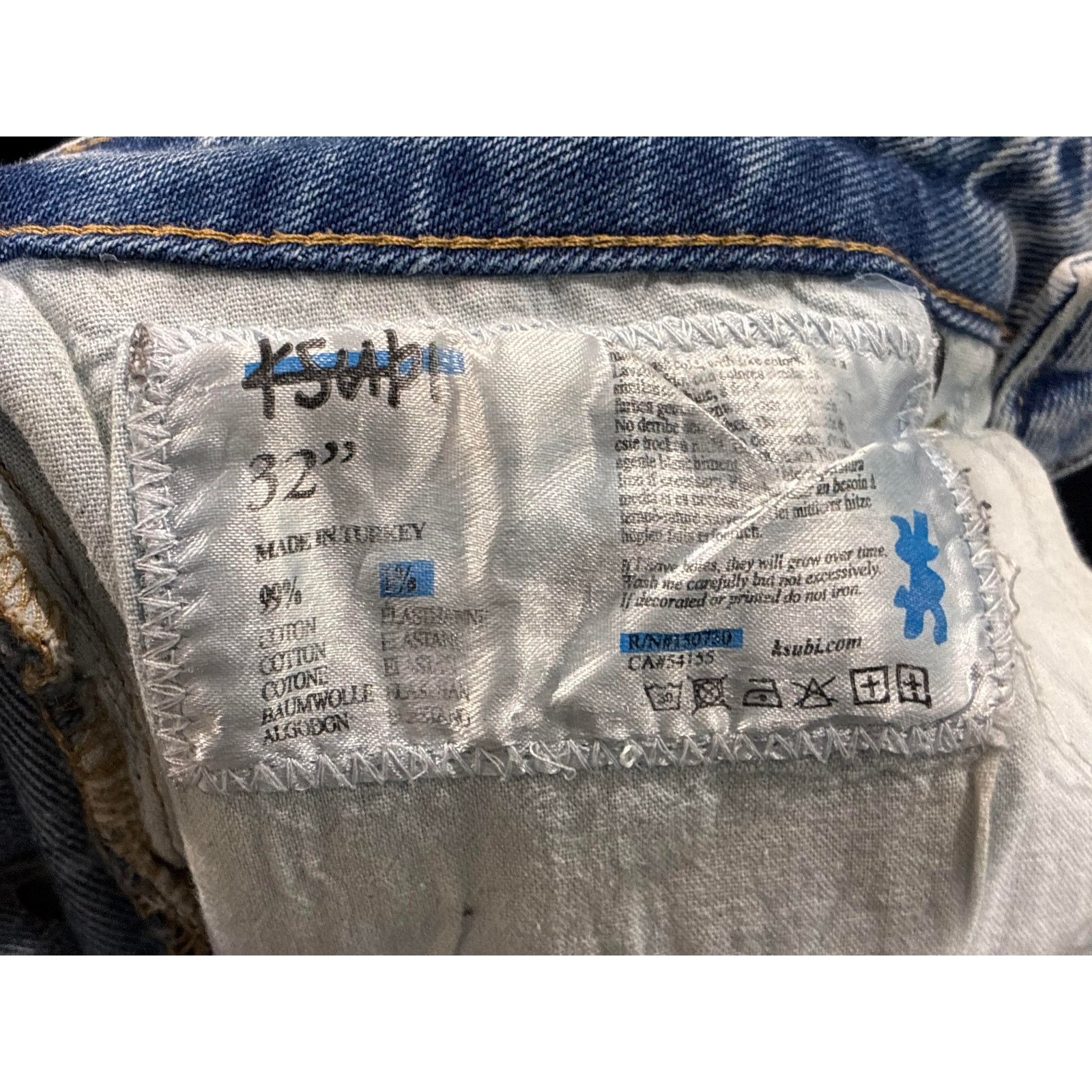 Ksubi Ksubi Knee Rip Light Wash Jeans Size US 32 / EU 48 - 4 Thumbnail