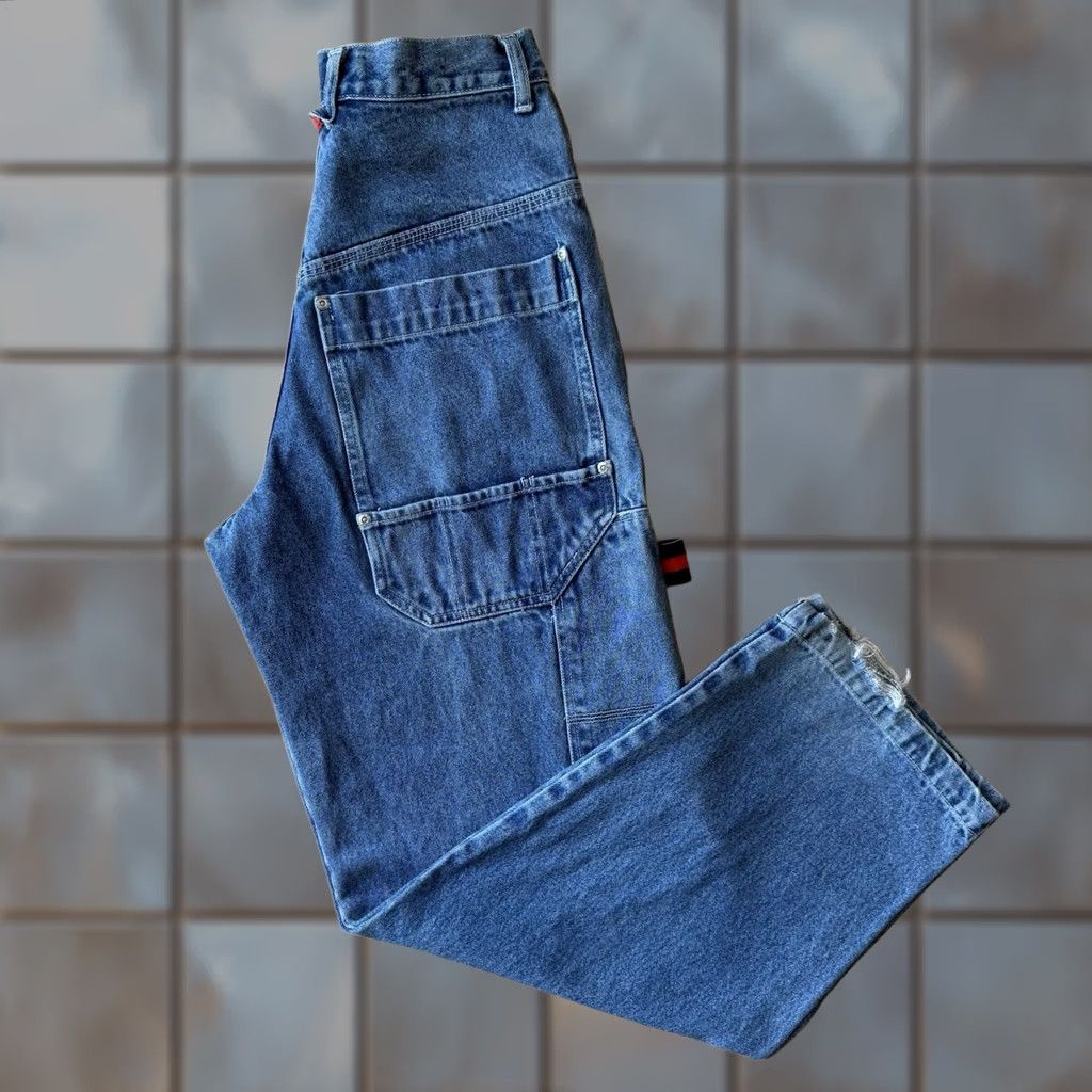 Vintage VINTAGE Canyon River Blues Jeans 29 Blue 90s Baggy Denim Streetwear Skater NYC Mens Jeans Size US 29 - 1 Thumbnail