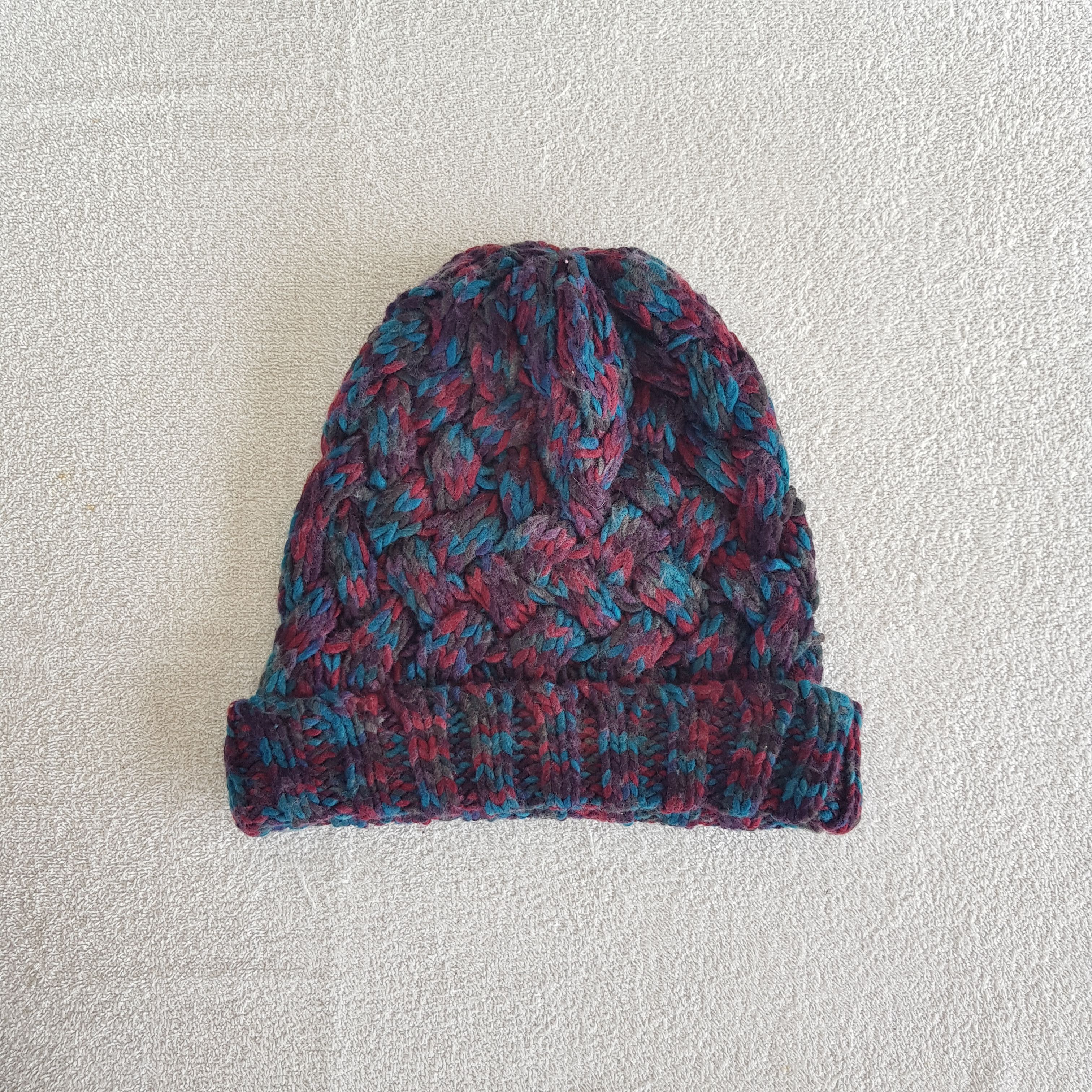 Japanese Brand Vintage Japanese Beanie Aran Isle Ribbed Crochet Caps Hats. Size ONE SIZE - 5 Thumbnail