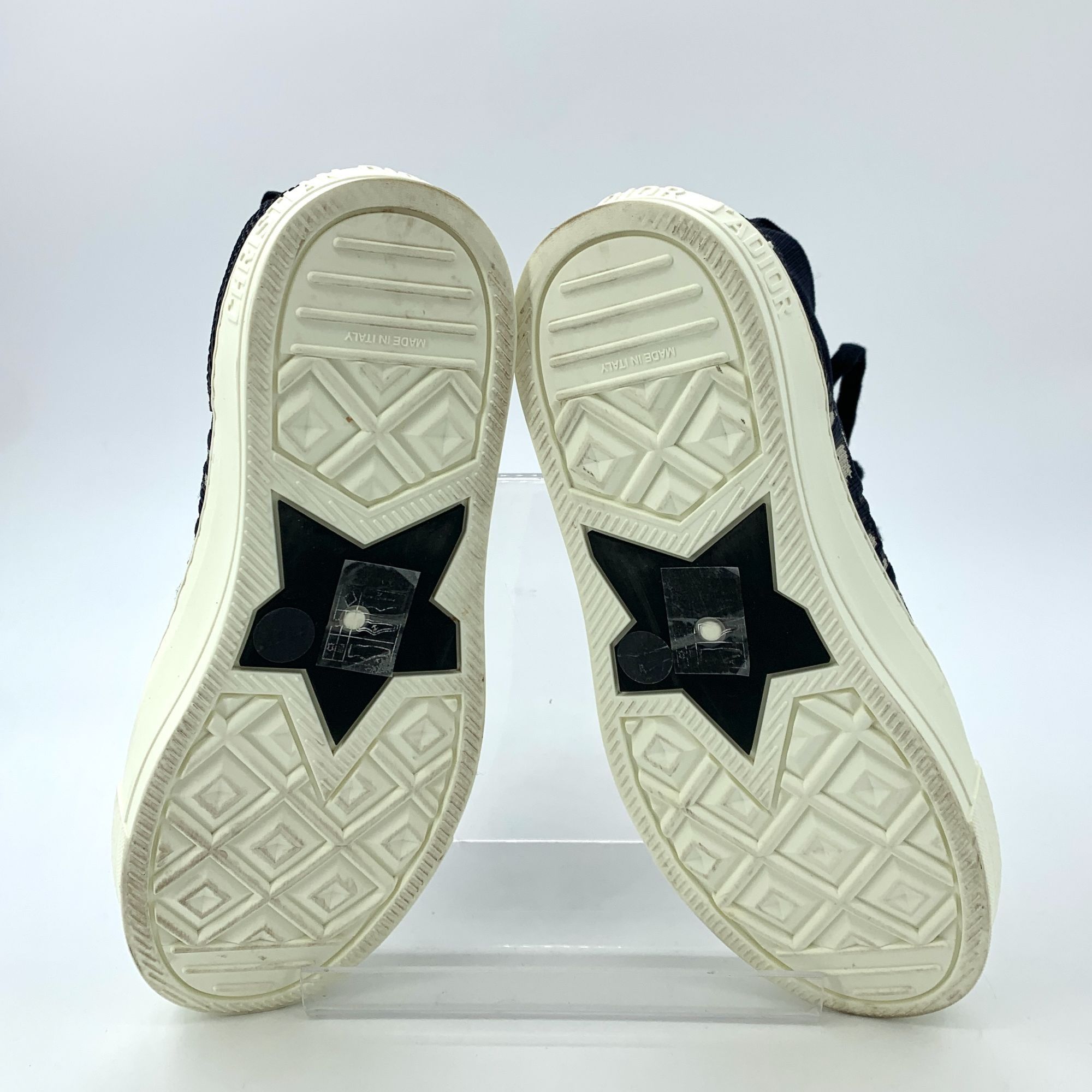 Dior Christian Dior Oblique High-Top Sneakers Navy & White Monogr Size US 5 / IT 35 - 5 Thumbnail