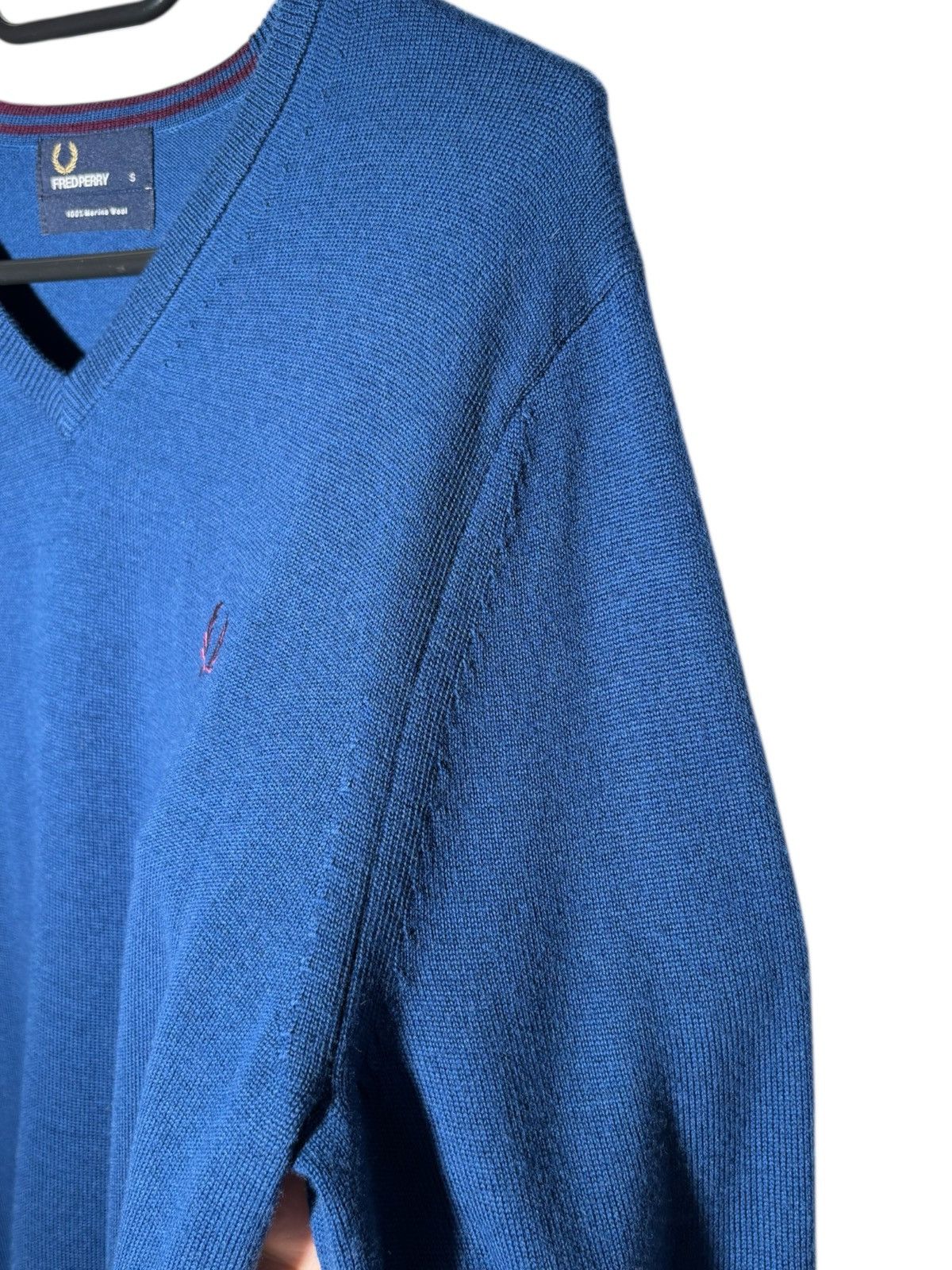 Fred Perry Fred Perry Sweater Jumper Pullover V-Neck Wool Classic Size US S / EU 44-46 / 1 - 4 Thumbnail