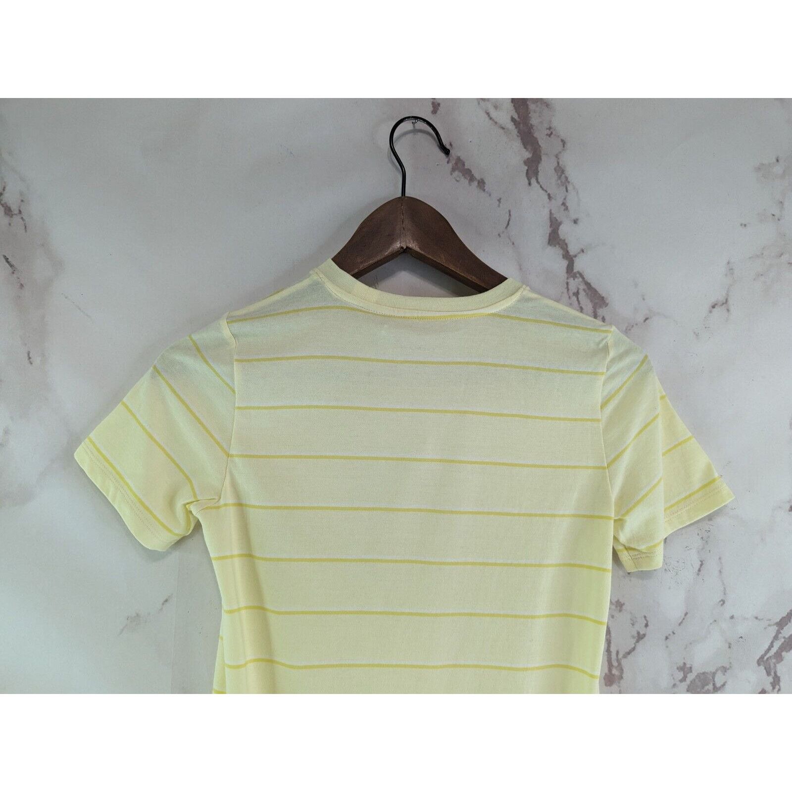Everlane Everlane T Shirt Women Medium Yellow Stripe Organic Crew Size M / US 6-8 / IT 42-44 - 6 Thumbnail