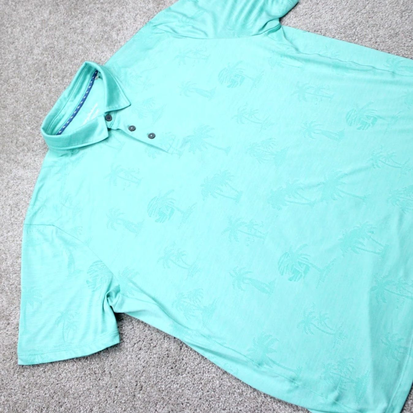 Tommy Bahama Tommy Bahama Polo Shirt Mens XL Blue S/S Polyester Stretch Pullover Polo Size US XL / EU 56 / 4 - 6 Thumbnail