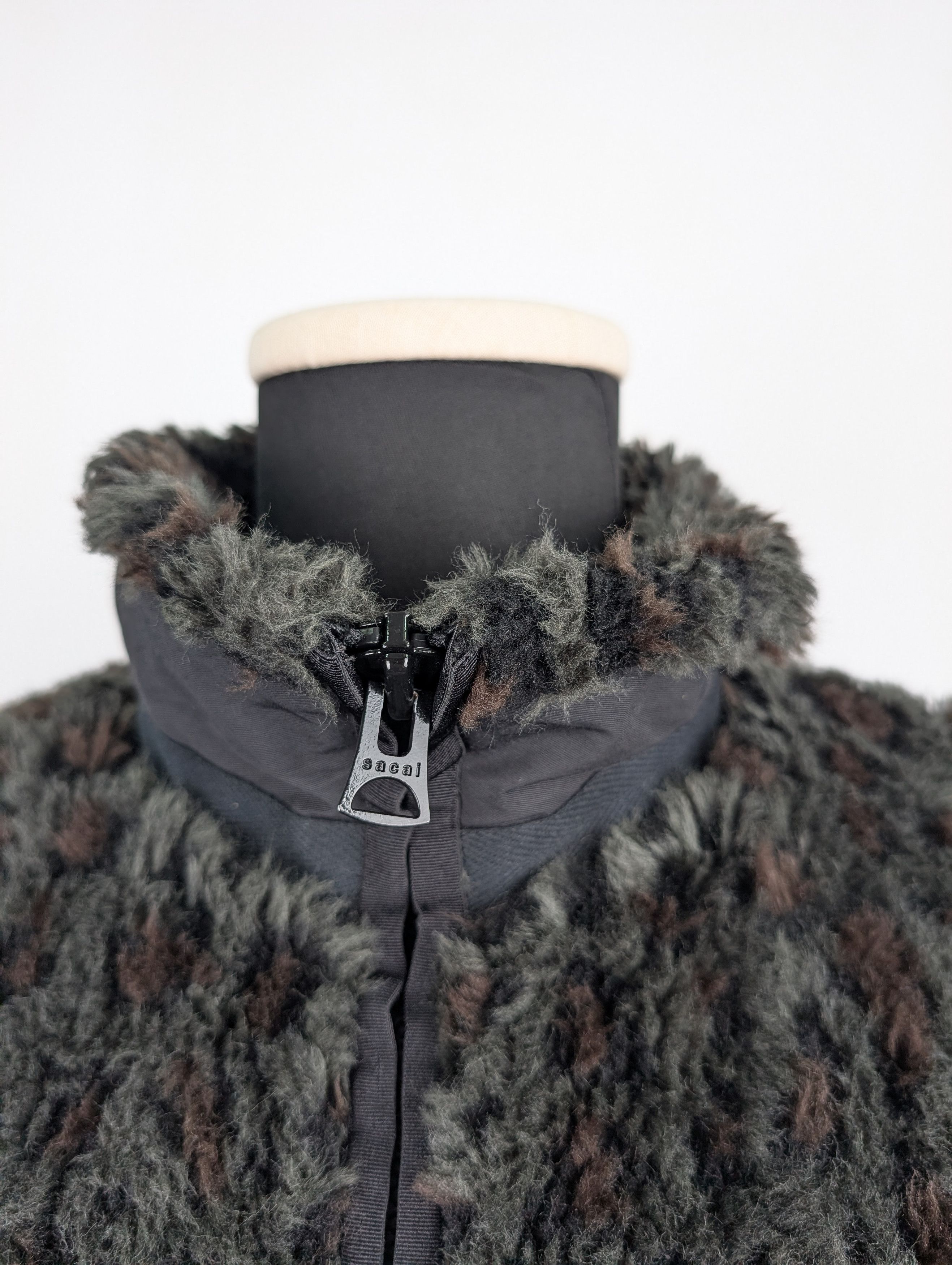Sacai Sacai Black Jacket with Dark Vest and Corduroy Sleeves Size M / US 6-8 / IT 42-44 - 4 Thumbnail