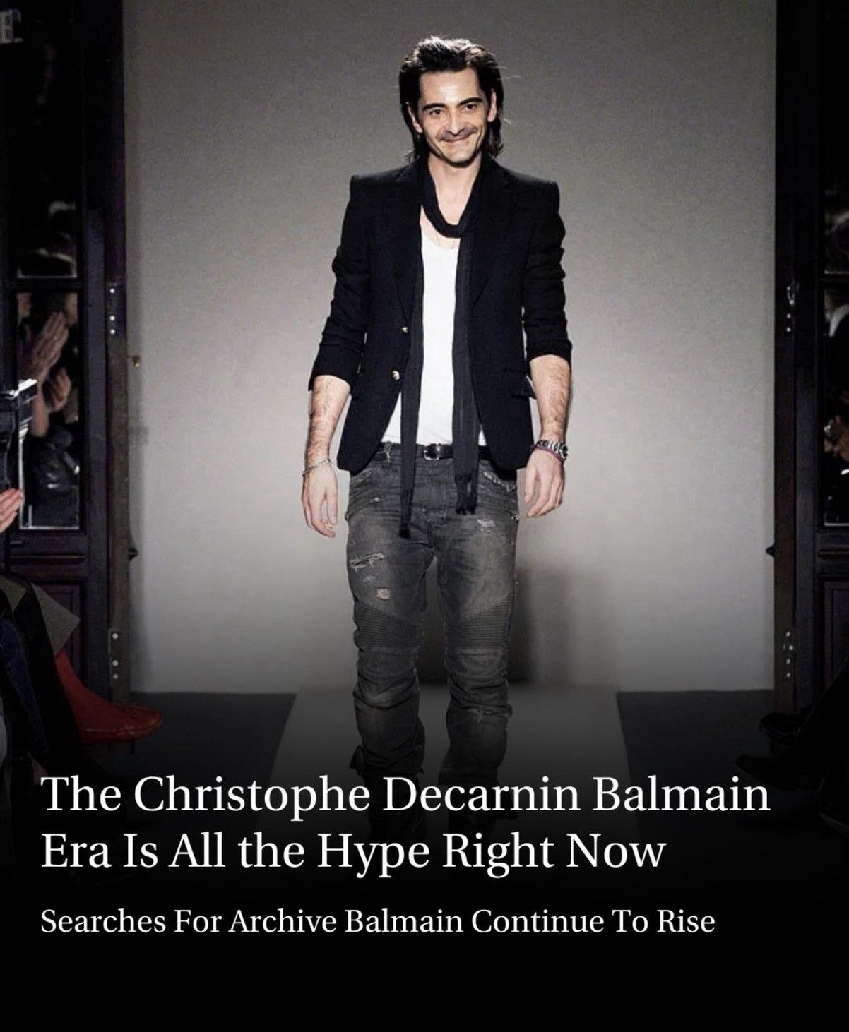 Balmain 2011 Balmain Biker Denim Size US 31 - 10 Thumbnail