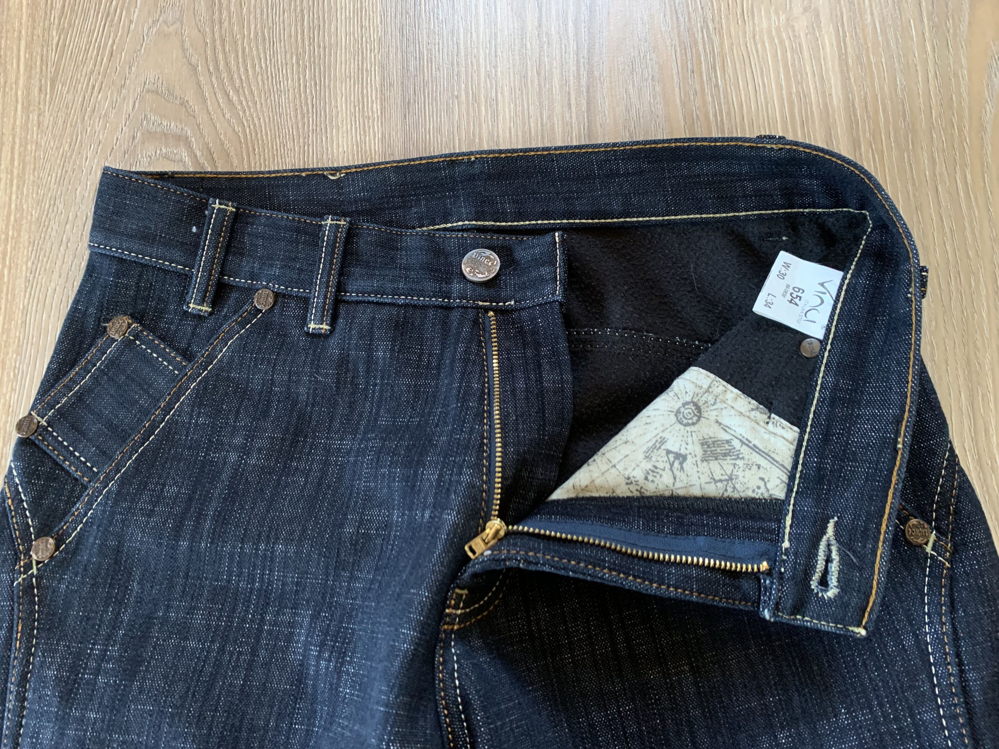 Vintage Vintage Vinci Warm Heavy Denim Jeans Size US 30 / EU 46 - 5 Thumbnail