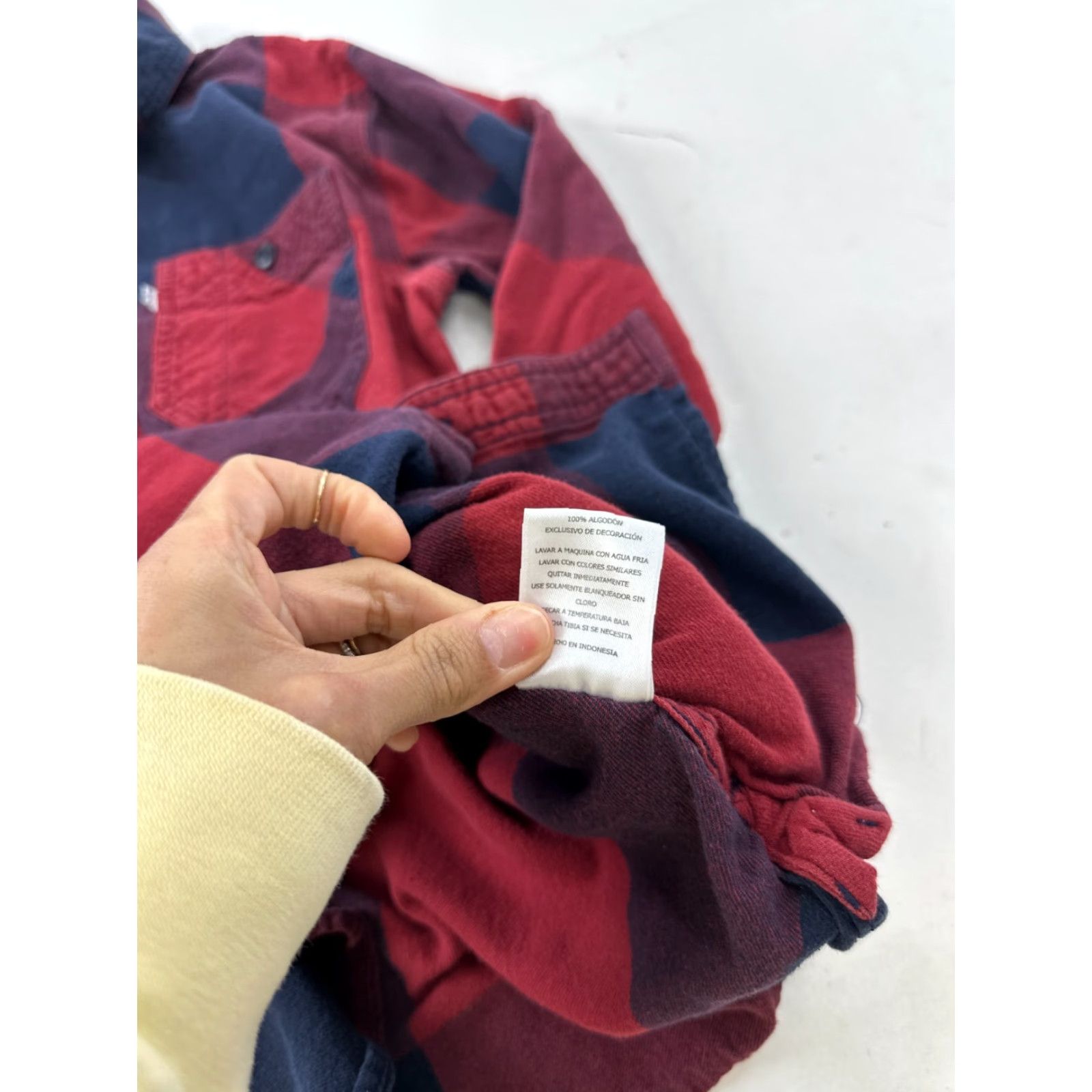 Levi's Levi’s Shirt Mens Small Red Blue Flannel Buffalo Plaid 100% Cotton Button-Up Collared Long Sleeve Casual Size US S / EU 44-46 / 1 - 5 Thumbnail