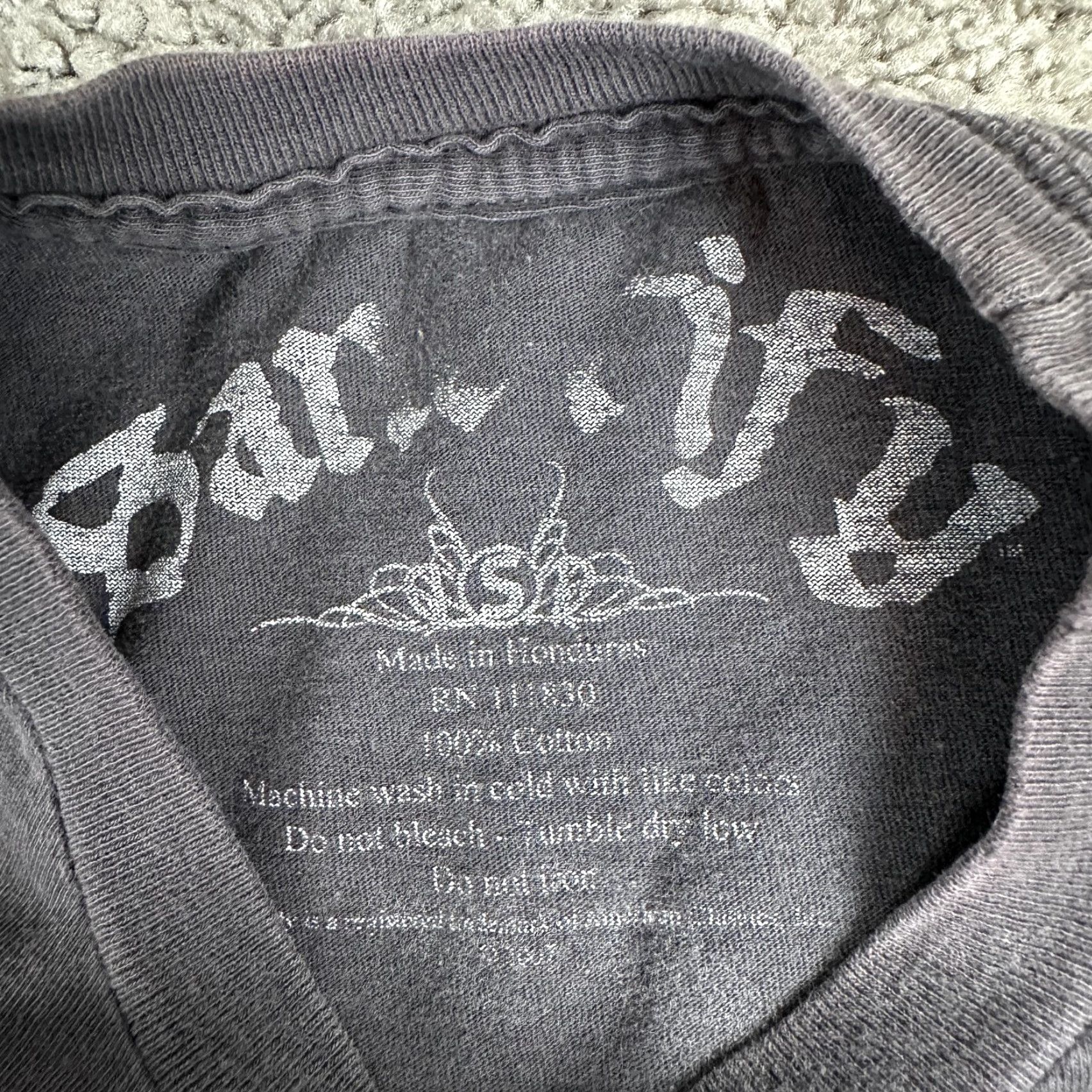 Vintage Sanctify Shirt Mens Small Black Graphic Cross Sword Christian Gothic Tee Size US S / EU 44-46 / 1 - 6 Thumbnail