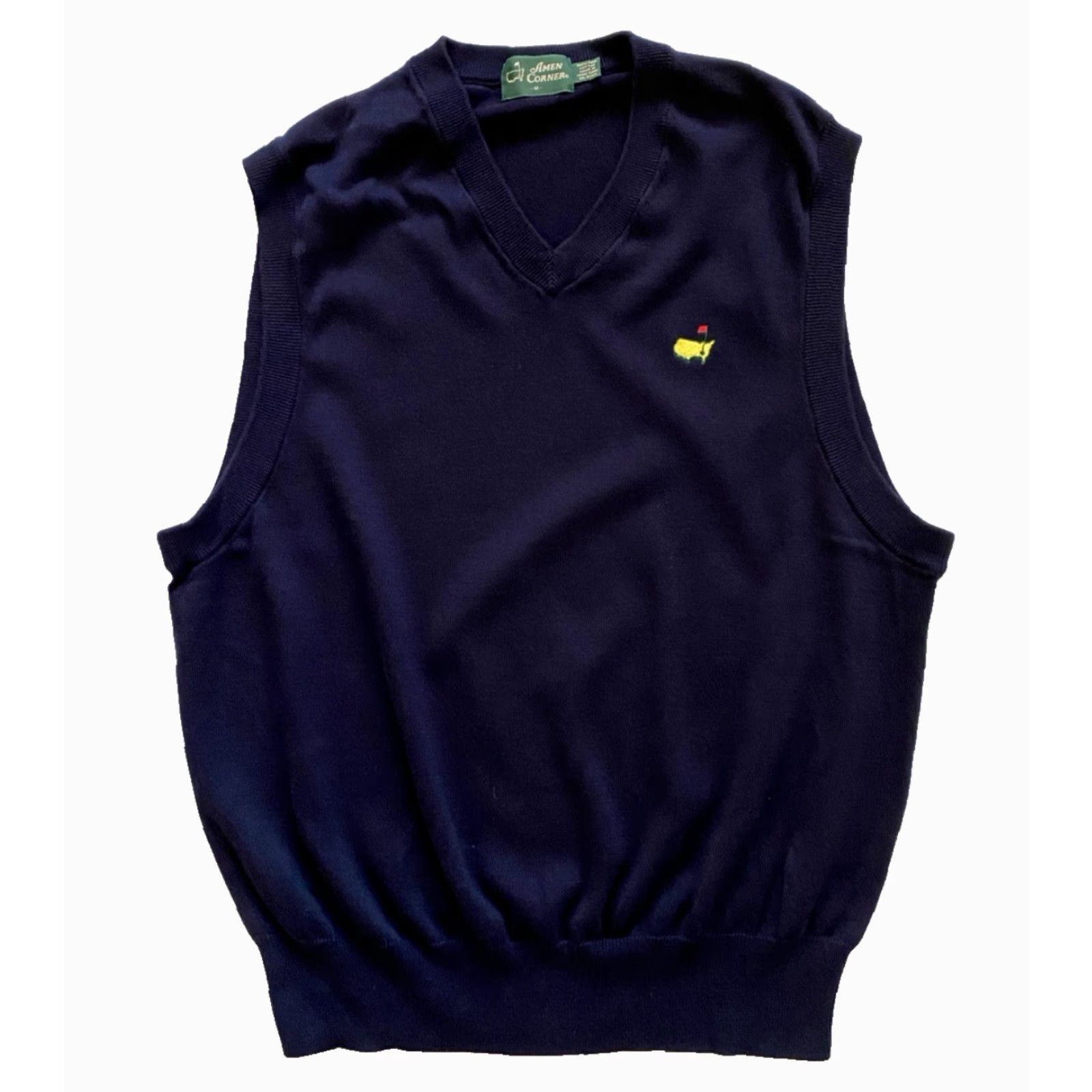 Vintage VINTAGE Men's Augusta National Golf Club Knit Sweater Vest Pima Cotton Sz M Size US M / EU 48-50 / 2 - 2 Thumbnail