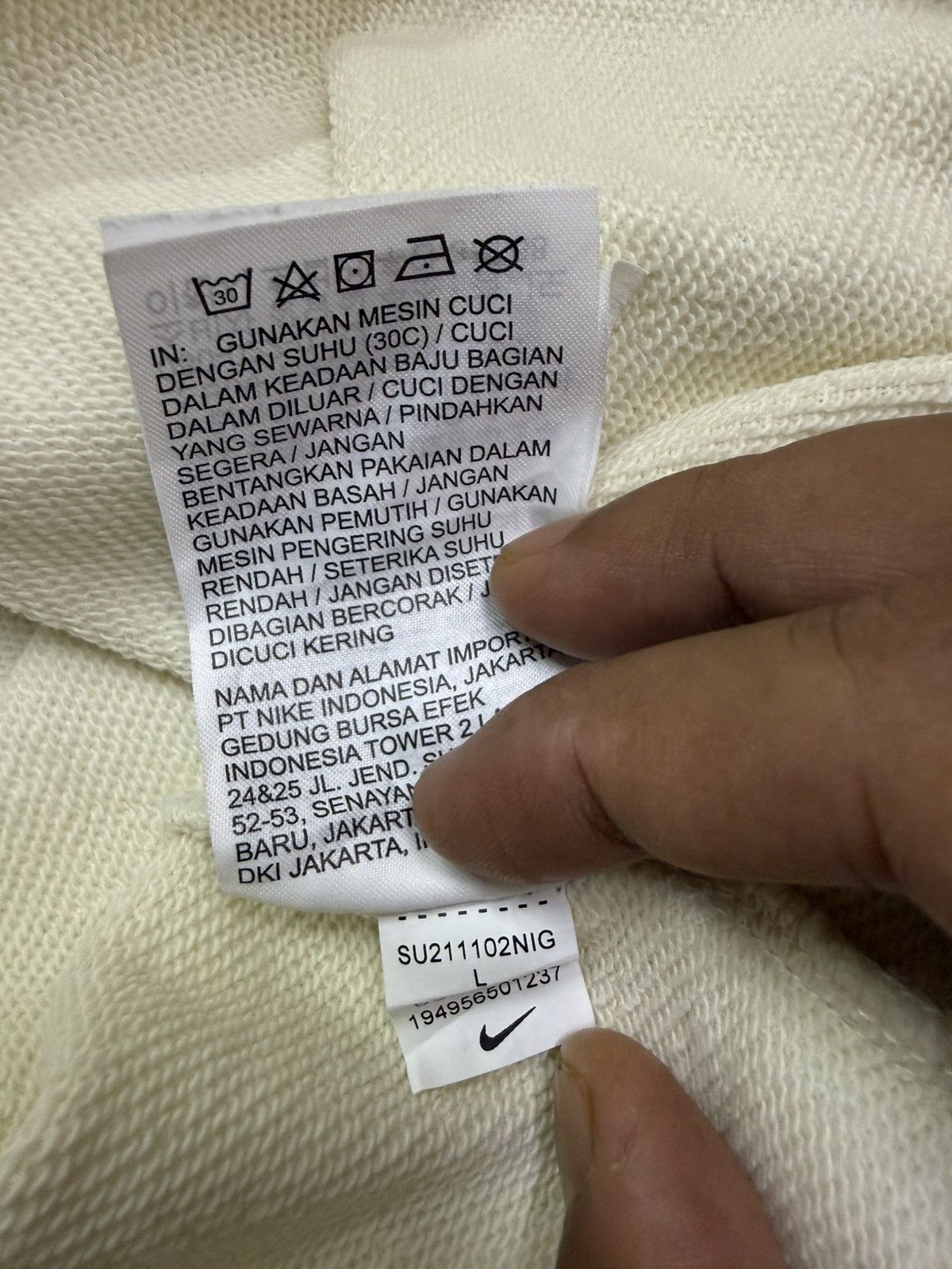 Nike Nike Swoosh Pinwhell Cropped Sweatshirt Size L / US 10 / IT 46 - 10 Thumbnail