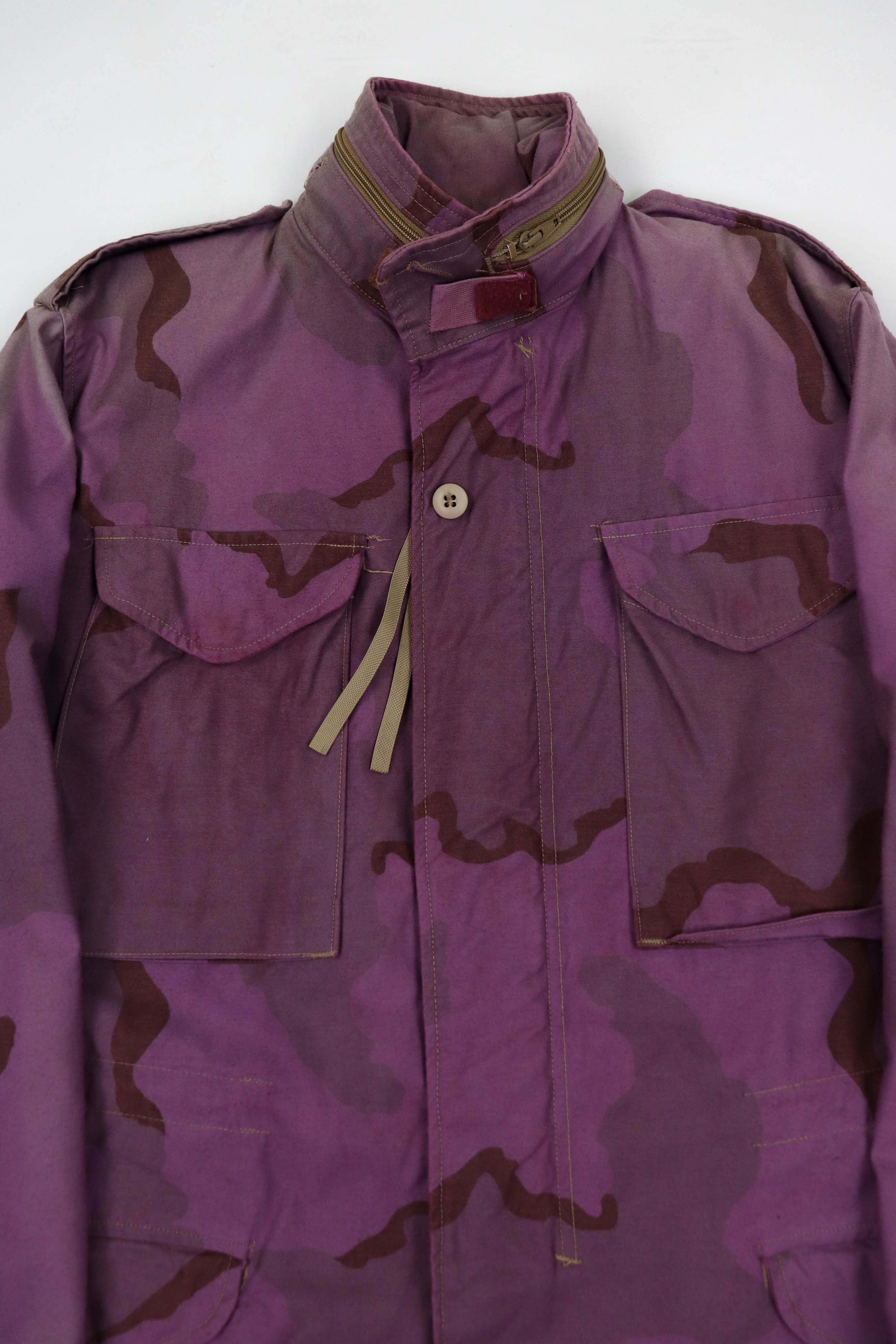 Vintage Vintage Custom Repainted Sun Faded Purple Camo M-65 FJacket Size US S / EU 44-46 / 1 - 3 Thumbnail