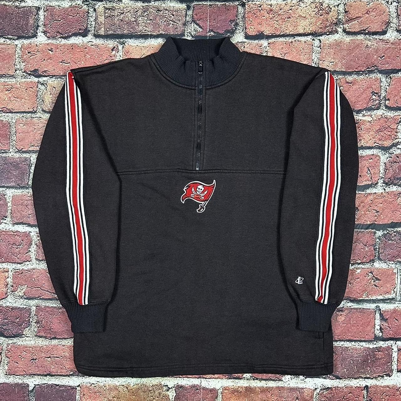 NFL Vintage 90s Tampa Bay Buccaneers Sweatshirt 1/4 Zip Size US L / EU 52-54 / 3 - 1 Thumbnail