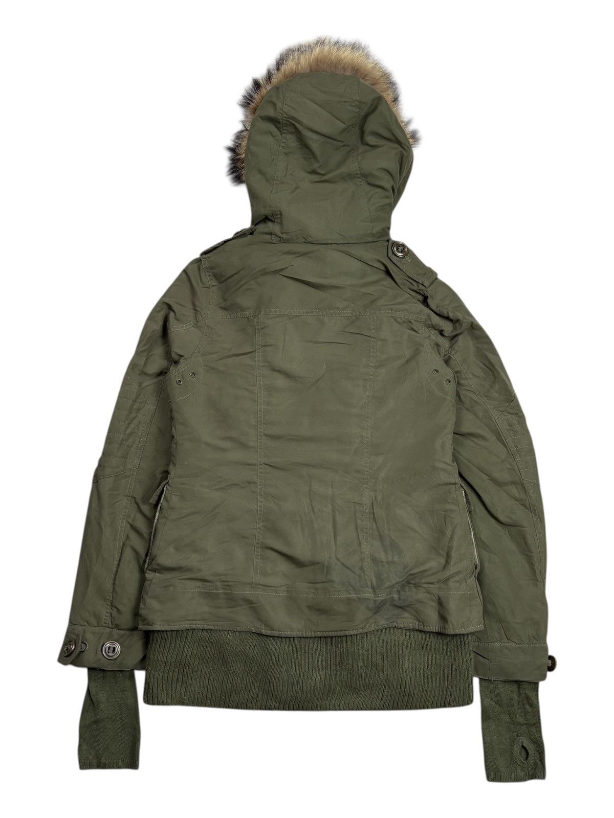 GOA 2000s SLY - Thumbhole Apocalypse Style Fur Hoodie Jacket Size US M / EU 48-50 / 2 - 3 Thumbnail