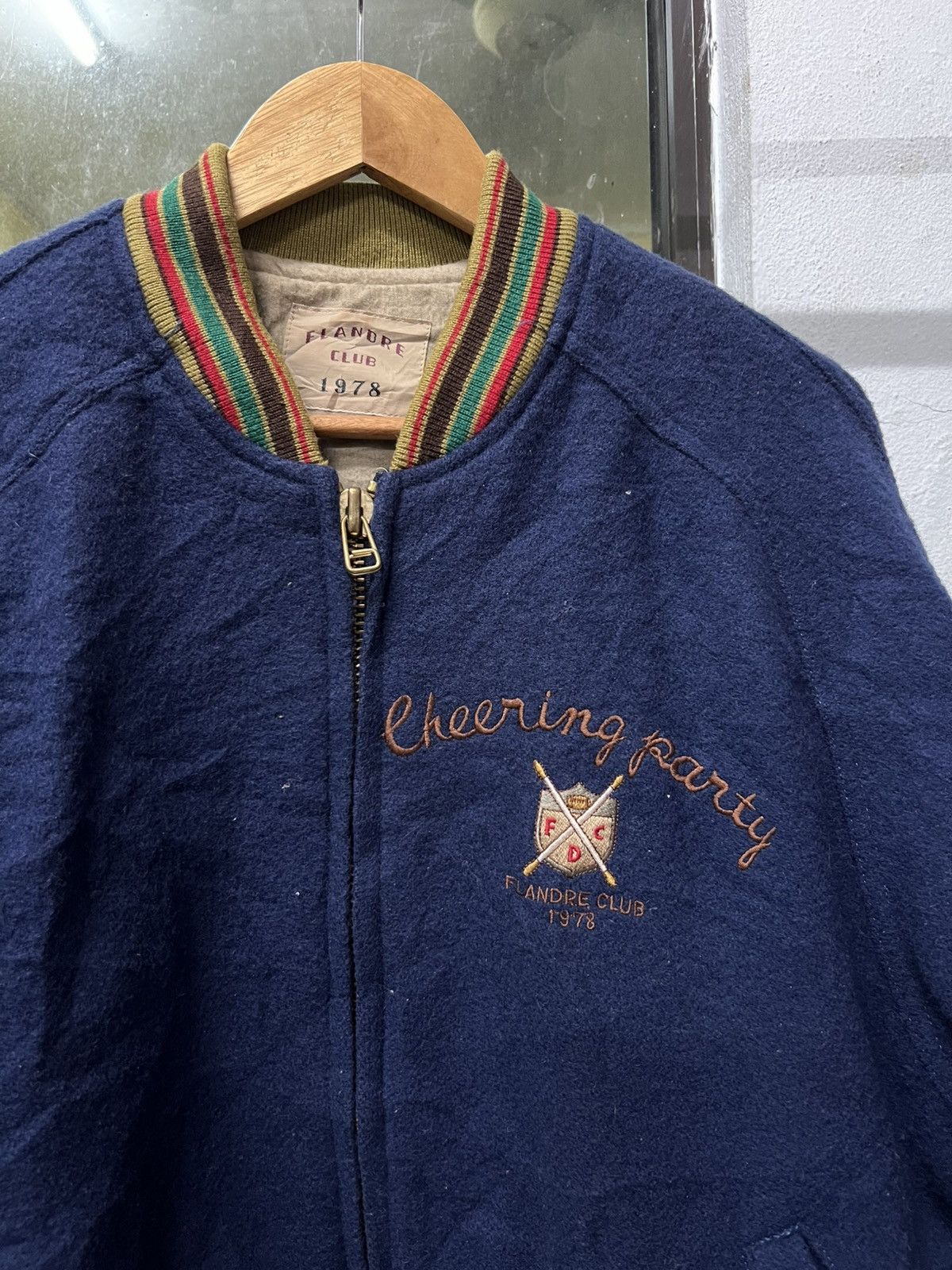 Japanese Brand × Vintage VINTAGE FLANDRE CLUB 1978 VARSITY JACKET Size US M / EU 48-50 / 2 - 4 Thumbnail
