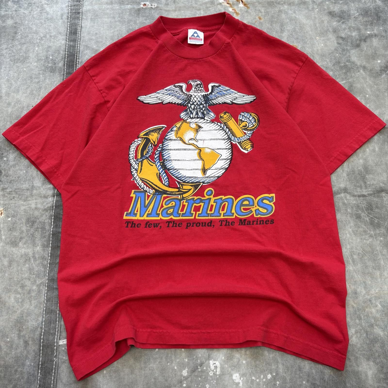 Other Vintage 90s Y2K USMC Marines Military Anchor Globe Shirt Size US L / EU 52-54 / 3 - 1 Thumbnail