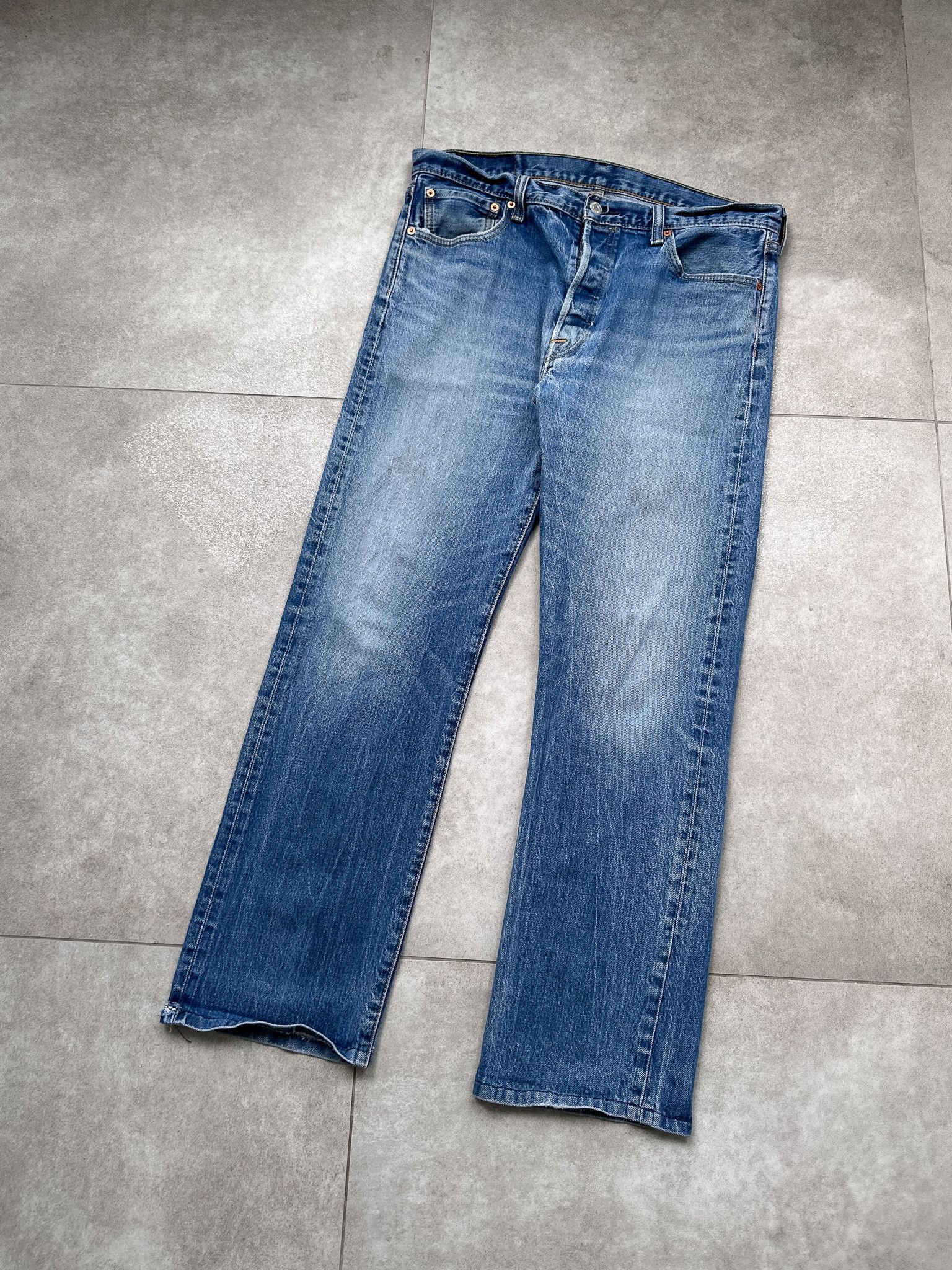 Levi's Levi's 501 Blue Denim Jeans Size US 36 / EU 52 - 2 Thumbnail