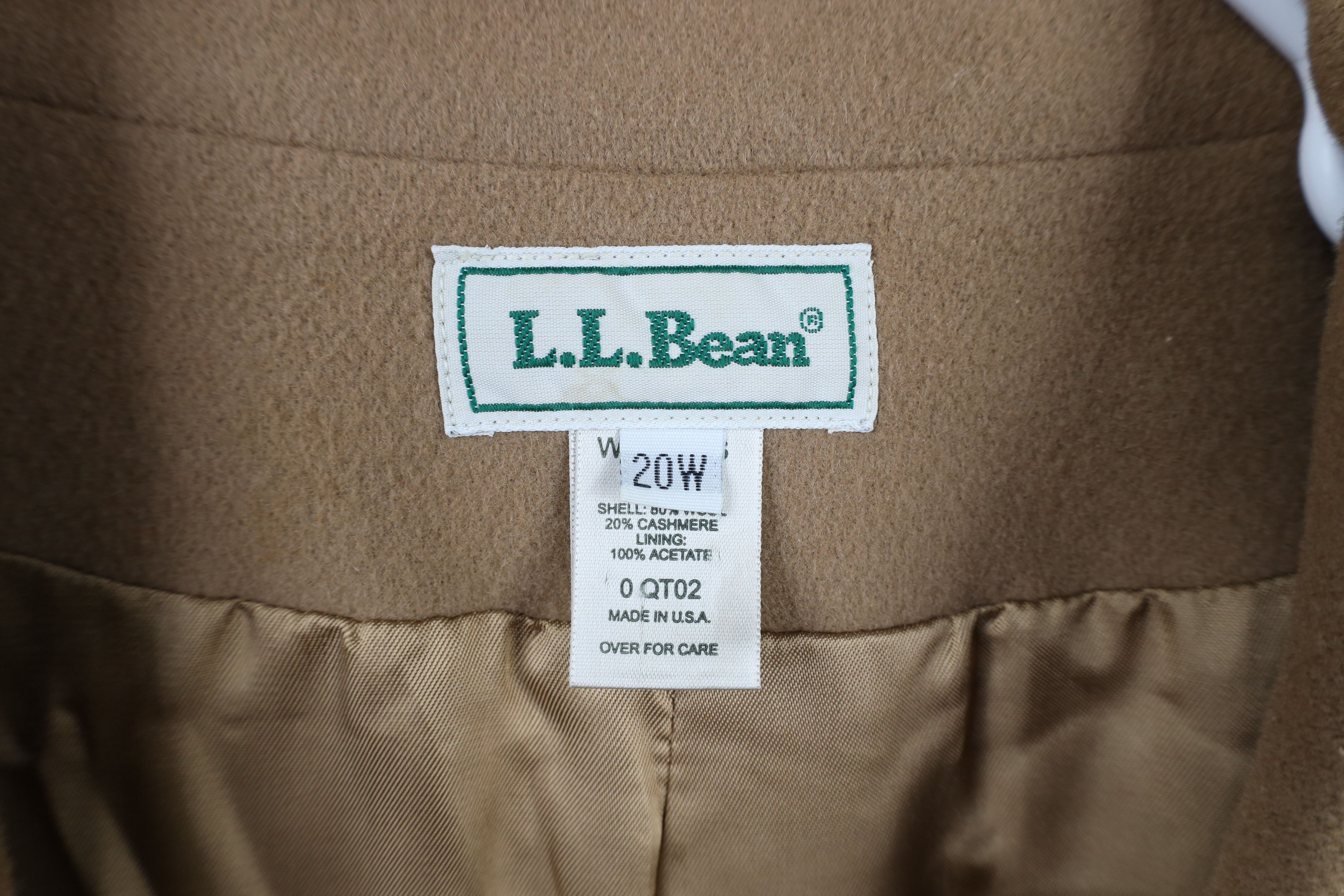 L.L. Bean × Vintage Vintage 90s LL Bean 3 Button Blazer Jacket Beige Tan Size 3XL / US 20-22 - 10 Thumbnail