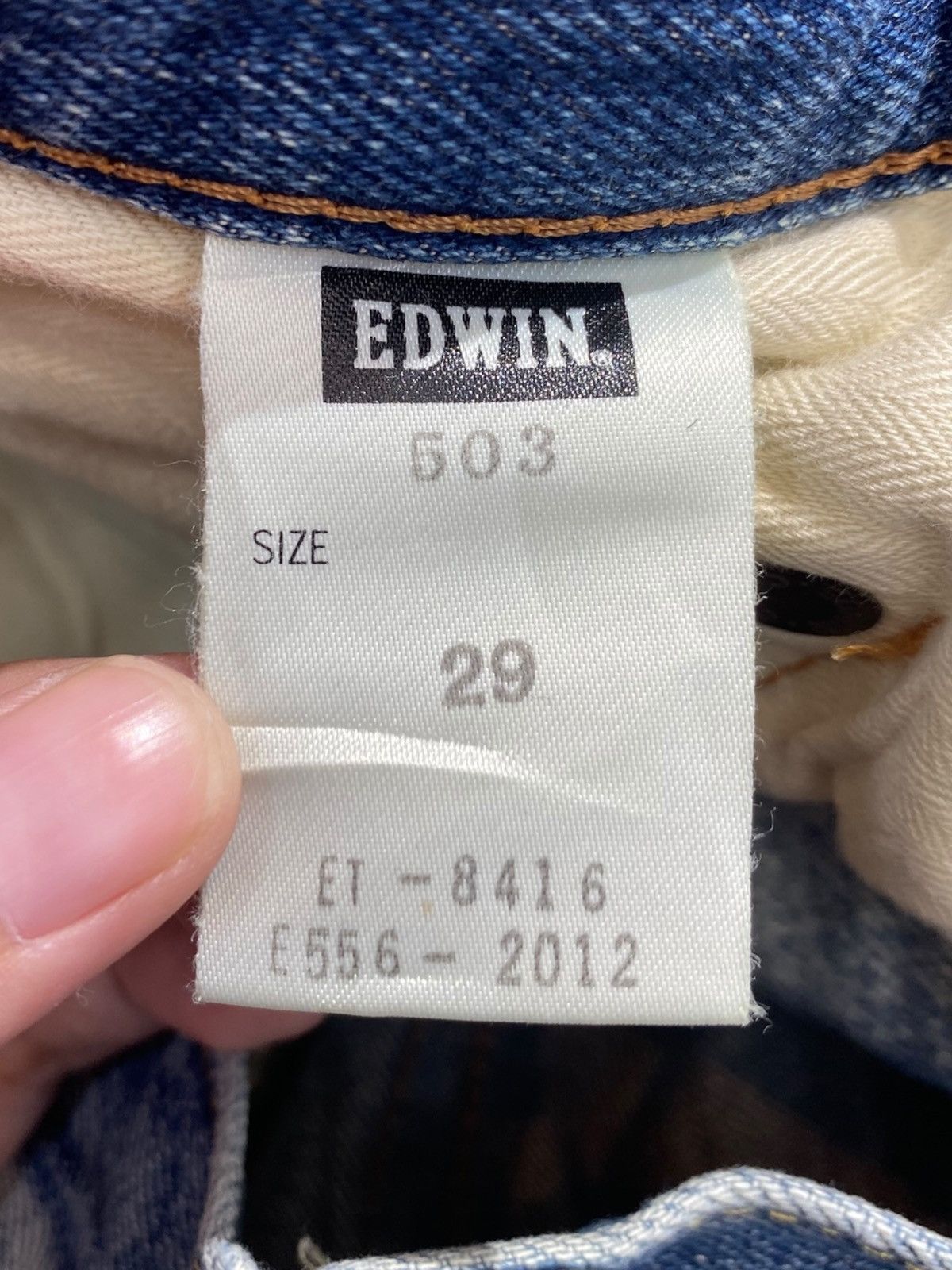 Edwin Edwin Whiskers Ripped Style Straight Cut Jeans Size US 32 / EU 48 - 15 Thumbnail