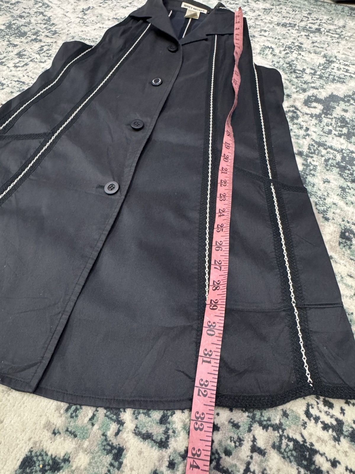 Issey Miyake × Vintage ISSEY MIYAKE STRIPED SLEEVELES JACKET SIZE 3 JAPAN Size M / US 6-8 / IT 42-44 - 5 Thumbnail