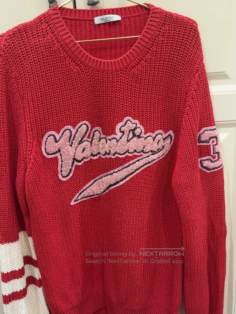 Valentino Valentino Reworked beaded knitted sweater Size US L / EU 52-54 / 3 - 2 Thumbnail