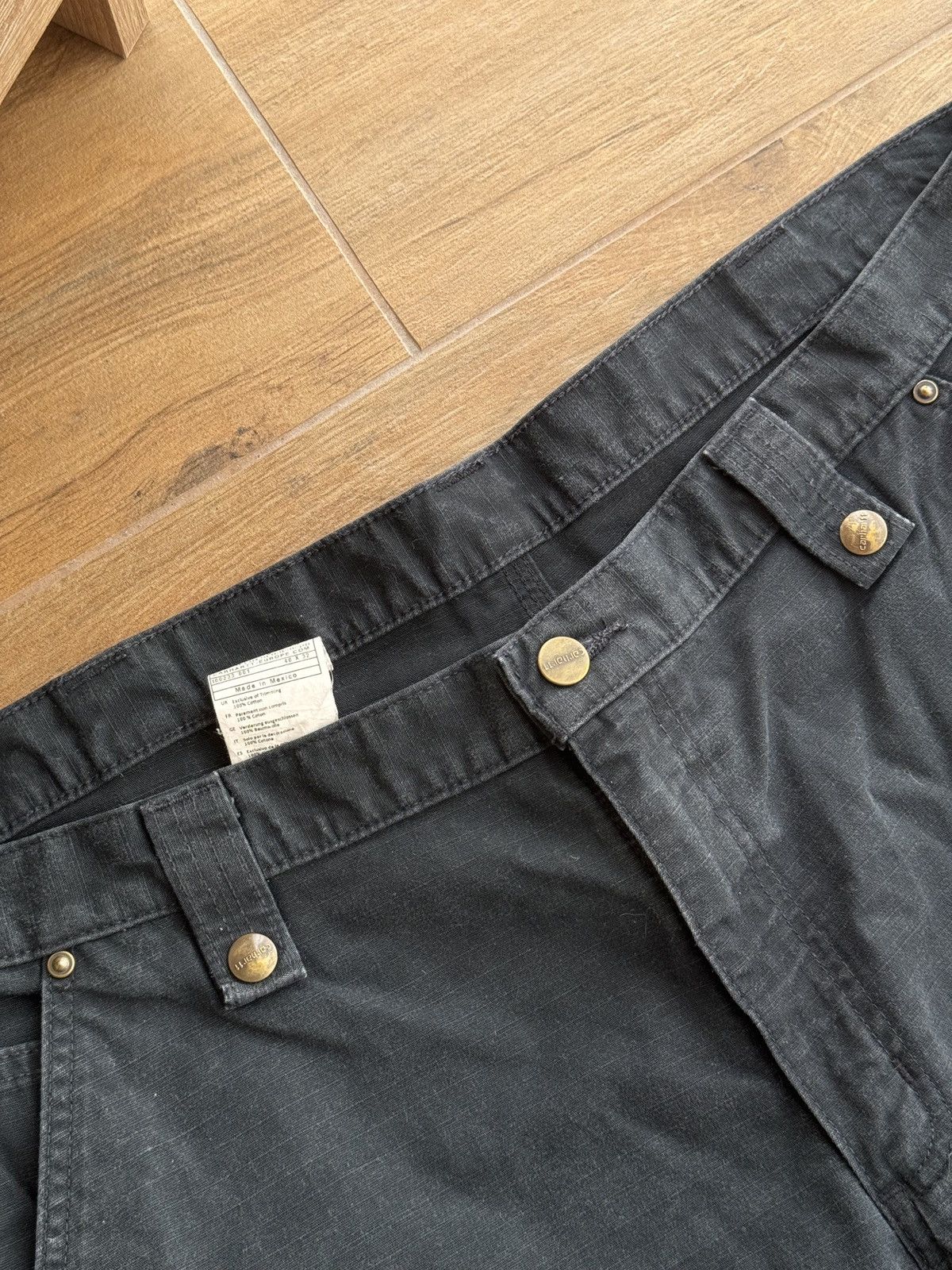 Carhartt × Carhartt Wip × Vintage Vintage Carhartt WIP Workwear Black Streetwear Pants Size US 40 / EU 56 - 8 Thumbnail
