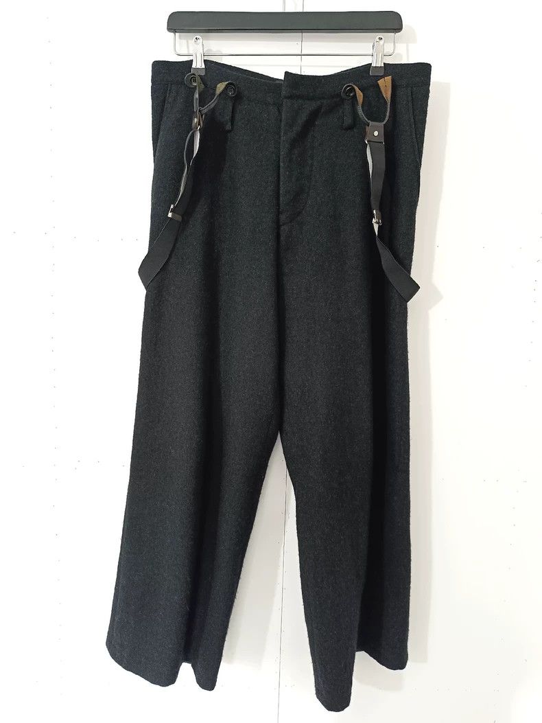 Y's Y's size 2 Wide-leg trousers with suspenders pants Size US 28 / EU 44 - 1 Thumbnail