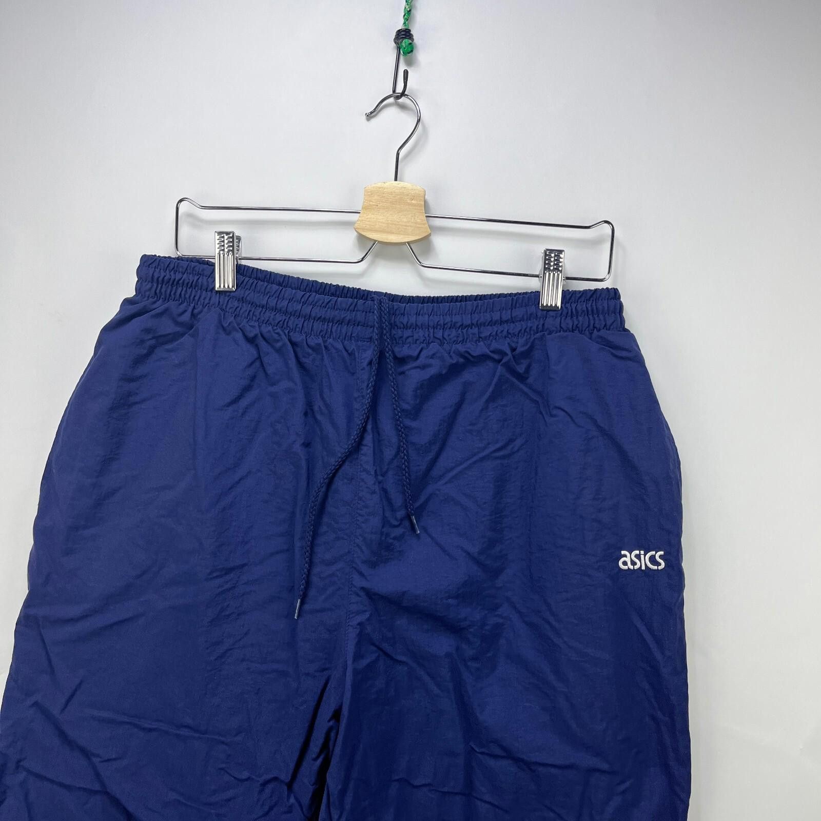 Asics Vintage 90s Asics Windbreaker Track Pants Lined Large Size US 34 / EU 50 - 2 Thumbnail