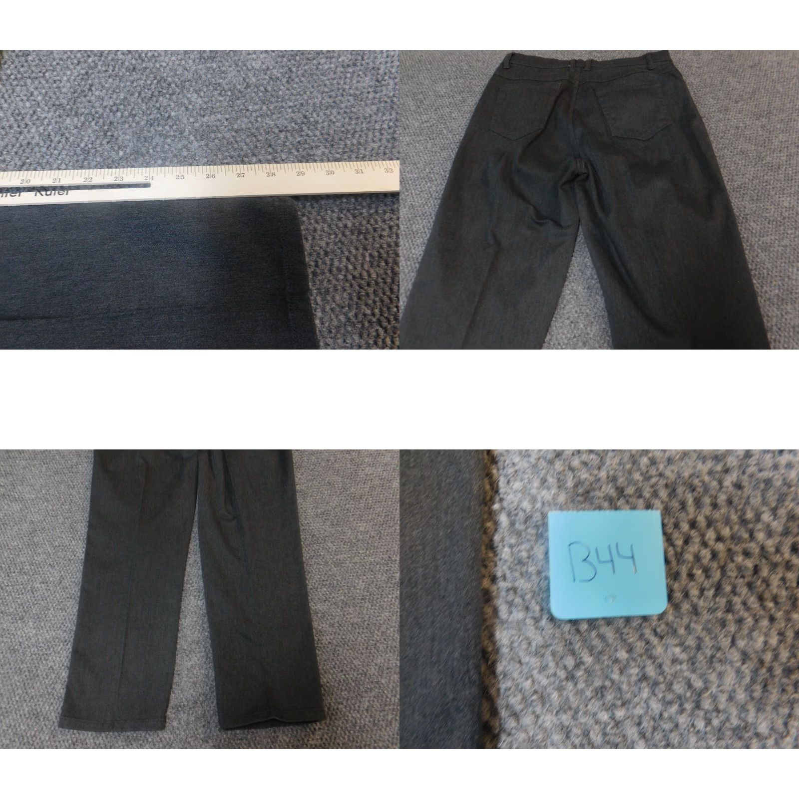 Bill Blass Bill Blass Womens Jeans 12 Straight Gray Stretch Denim 28in Inseam Regular Zip Pocket Zipper Vintage Modern 90s? Size 34" / US 12 / IT 48 - 8 Thumbnail