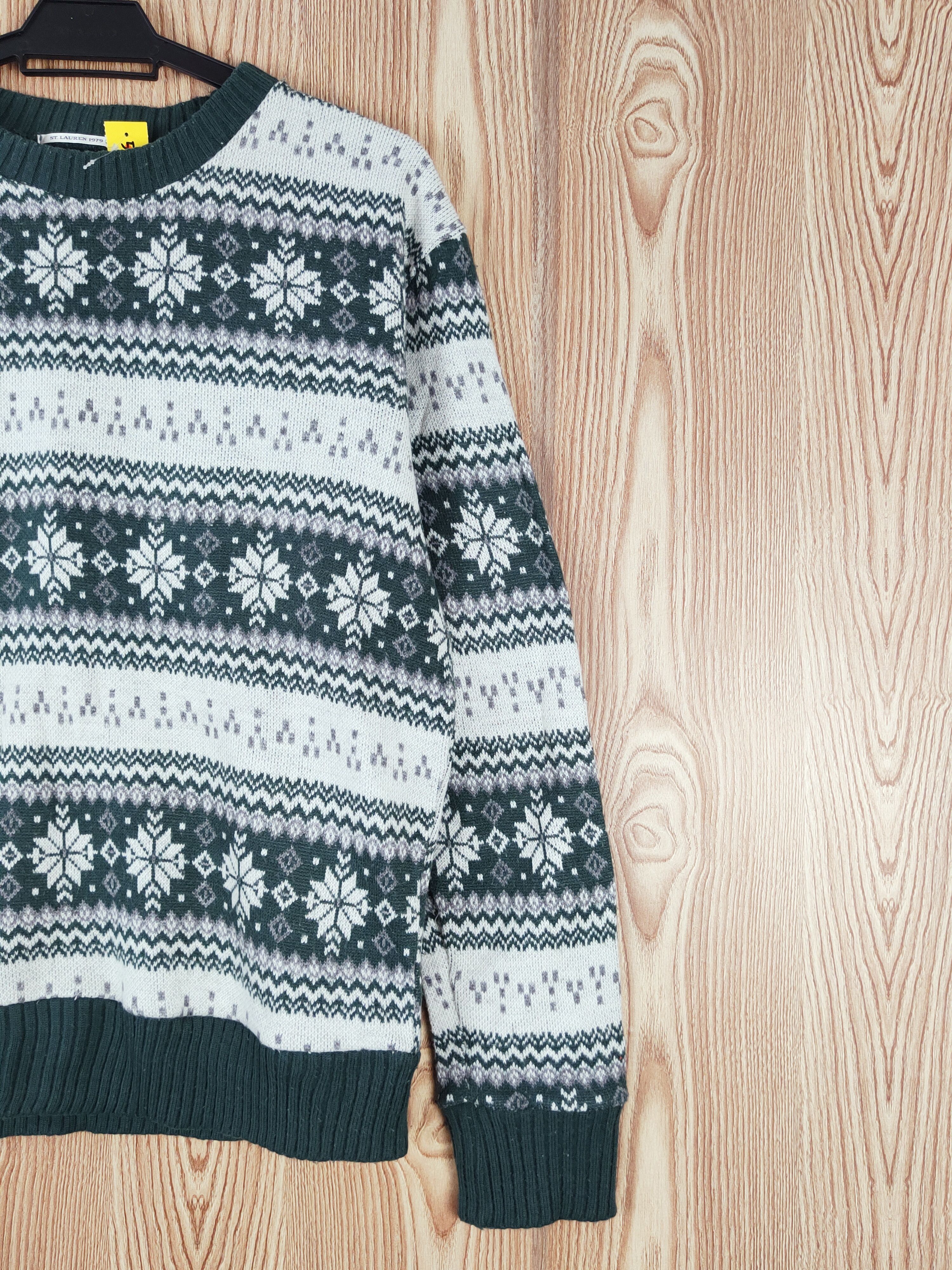 Japanese Brand × Vintage St. Lauren Emerald Knitwear Sweatshirts #W306 Size US M / EU 48-50 / 2 - 5 Thumbnail