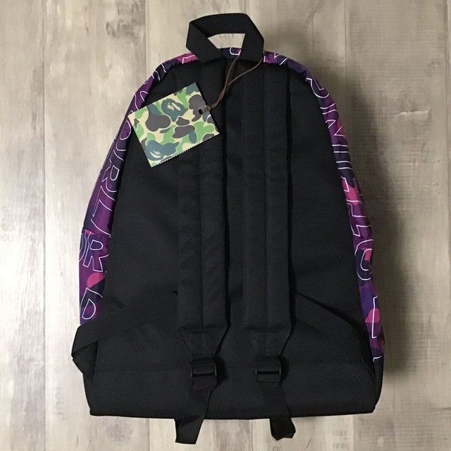 Bape BAPE Backpack TEXT COLOR CAMO Purple a bathing ape Size ONE SIZE - 3 Thumbnail