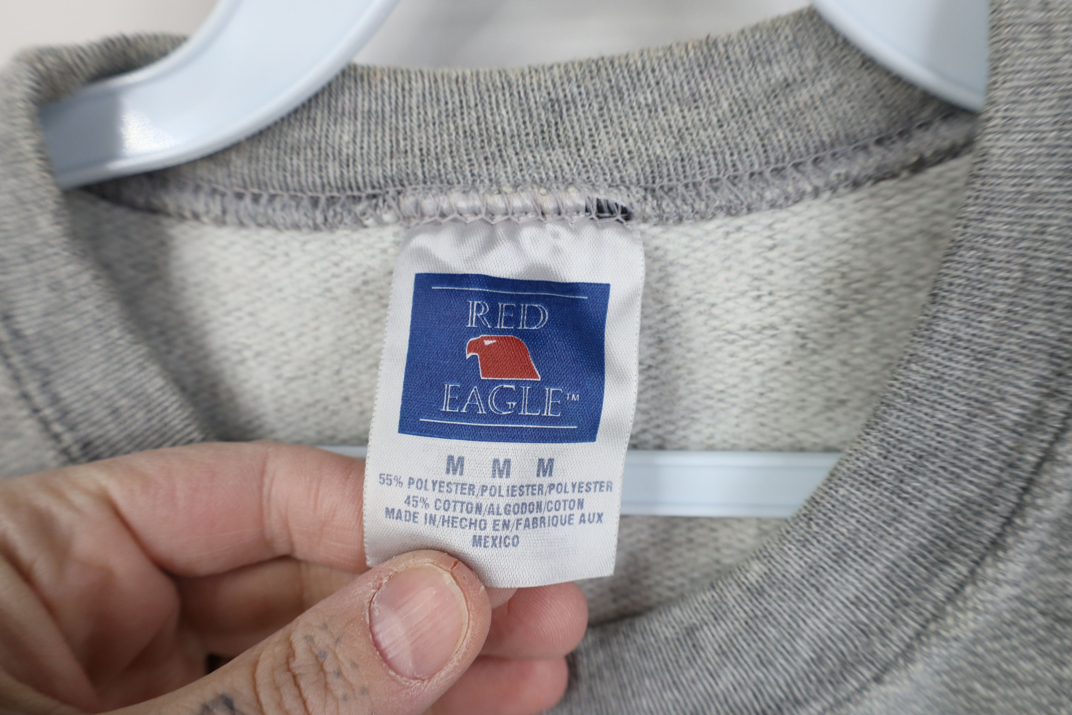 Vintage Vintage 90s Y2K Streetwear Blank Crewneck Sweatshirt Gray Size US M / EU 48-50 / 2 - 9 Thumbnail