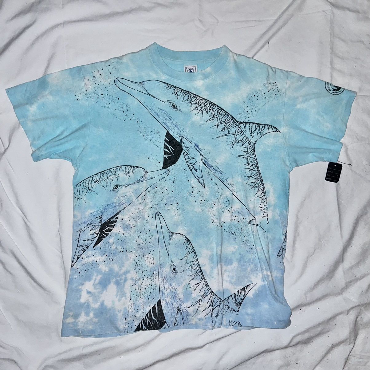Vintage VTG DOLPHIN OCEAN T-Shirt Nature Size US L / EU 52-54 / 3 - 2 Thumbnail