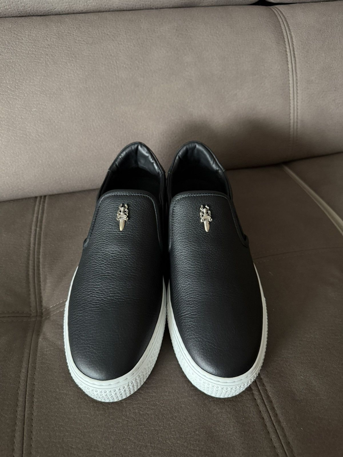 Chrome Hearts Chrome Hearts Leather Slip On Size US 8 / EU 41 - 1 Thumbnail