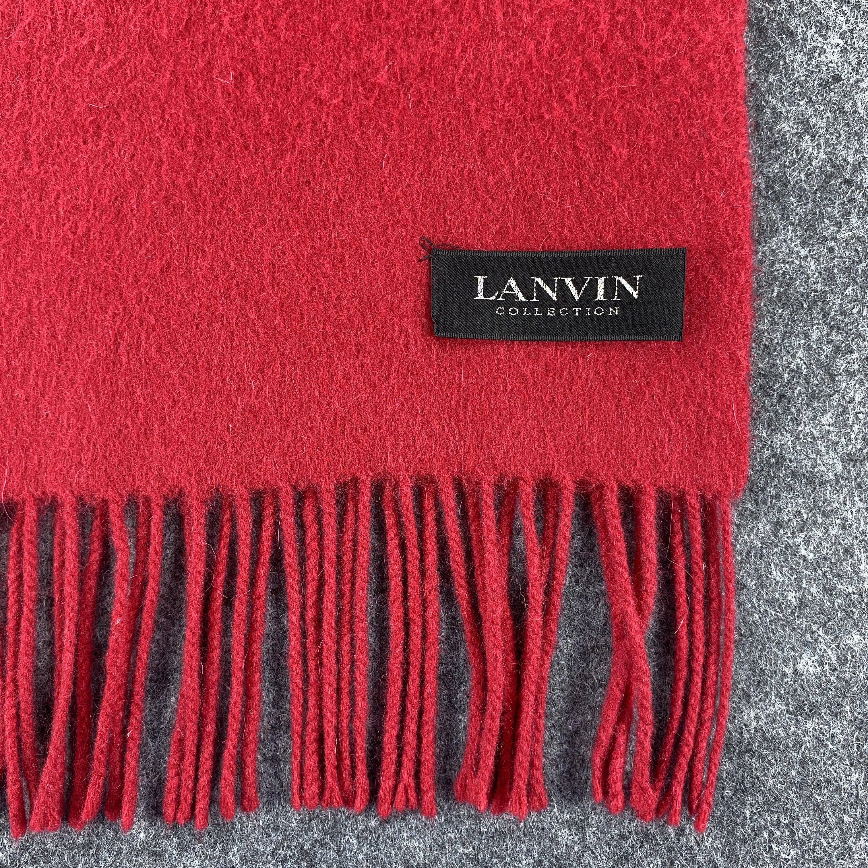 Lanvin × Vintage GF10649 Lanvin Scarf Neck Wear Muffler Nova Check Size ONE SIZE - 2 Thumbnail