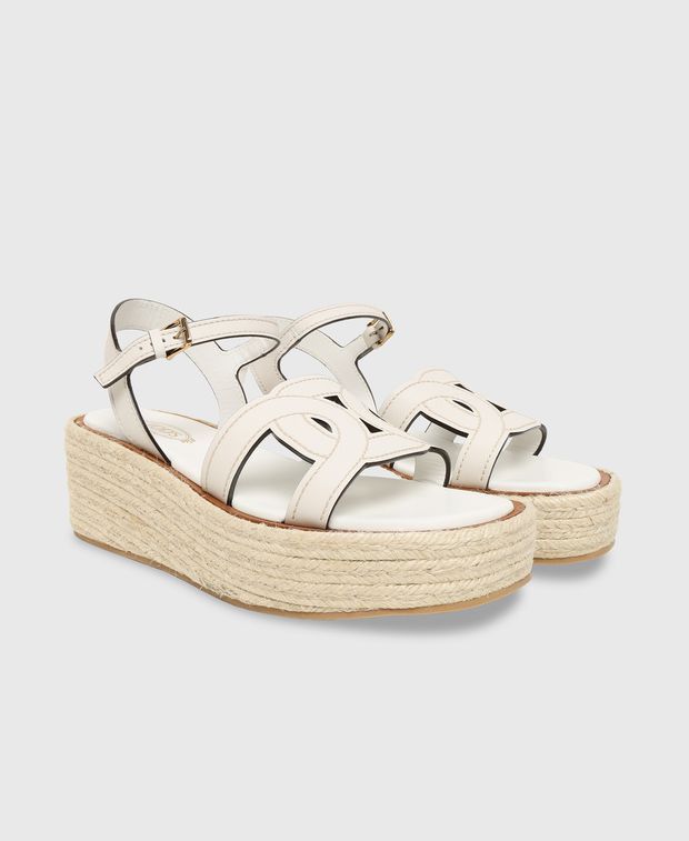 Tod's Mid Kenia Wedged espadrilles Size US 5 / IT 35 - 1 Thumbnail