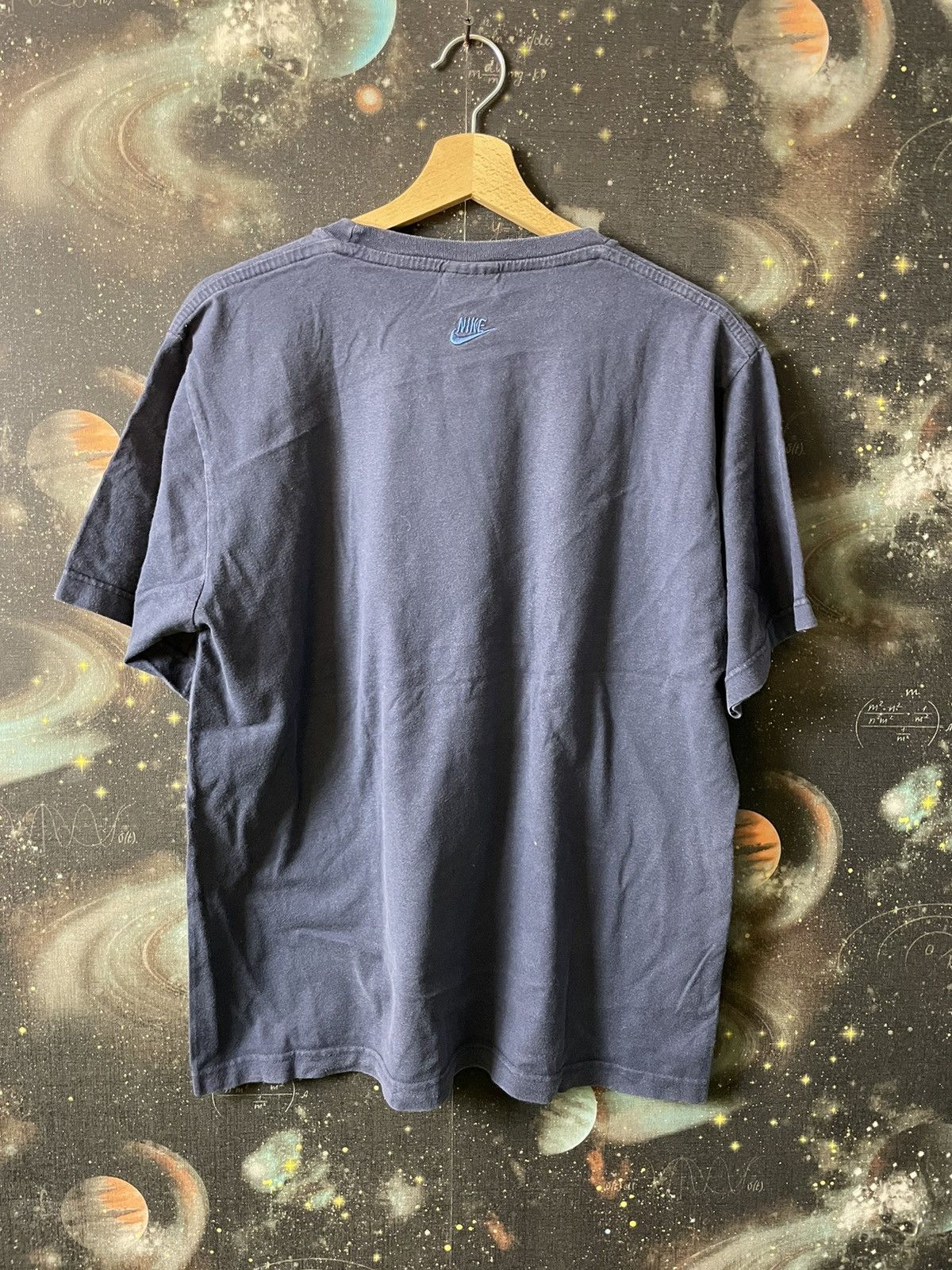 Nike × Vintage 00s Vintage Nike Big Swoosh Logo Drill T-shirt Rare Size US M / EU 48-50 / 2 - 3 Thumbnail