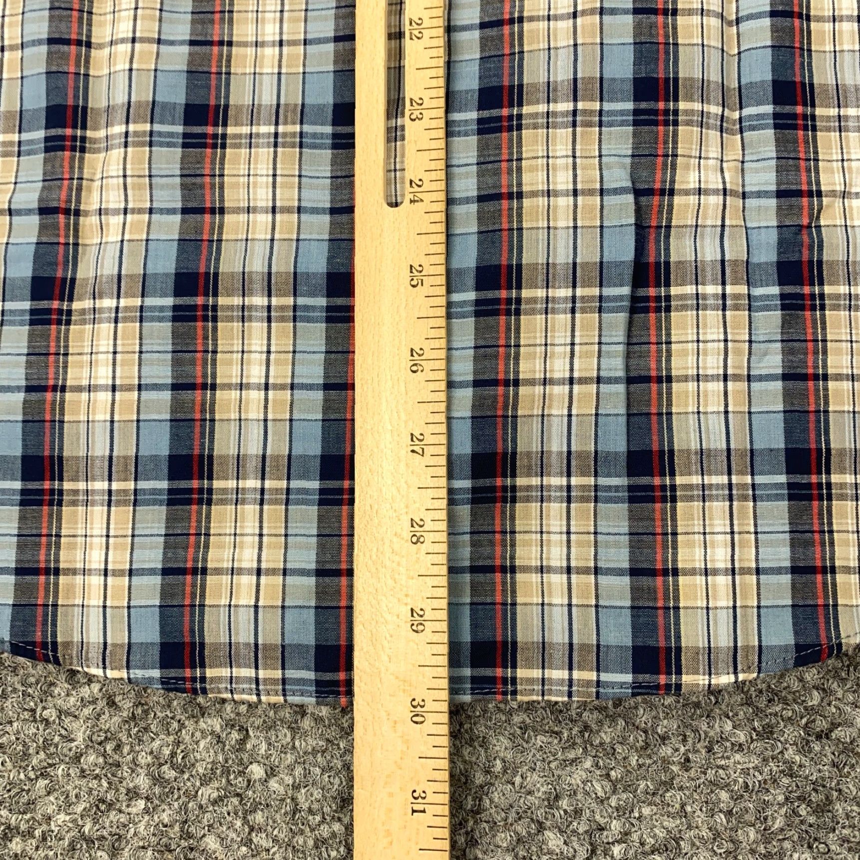 Lee VINTAGE Lee Shirt Mens Large Plaid Pockets Stretch Short Sleeve Size US L / EU 52-54 / 3 - 6 Thumbnail