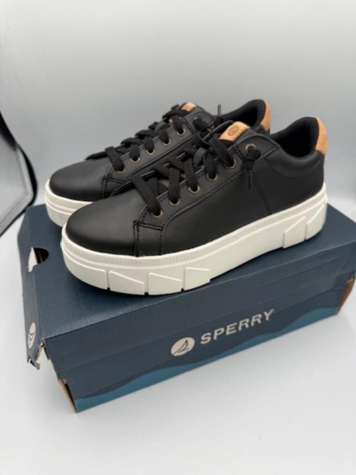 Sperry Sperry Winslow Black Platform Sneakers Women's Sz 6.5 Size US 6.5 / IT 36.5 - 4 Thumbnail