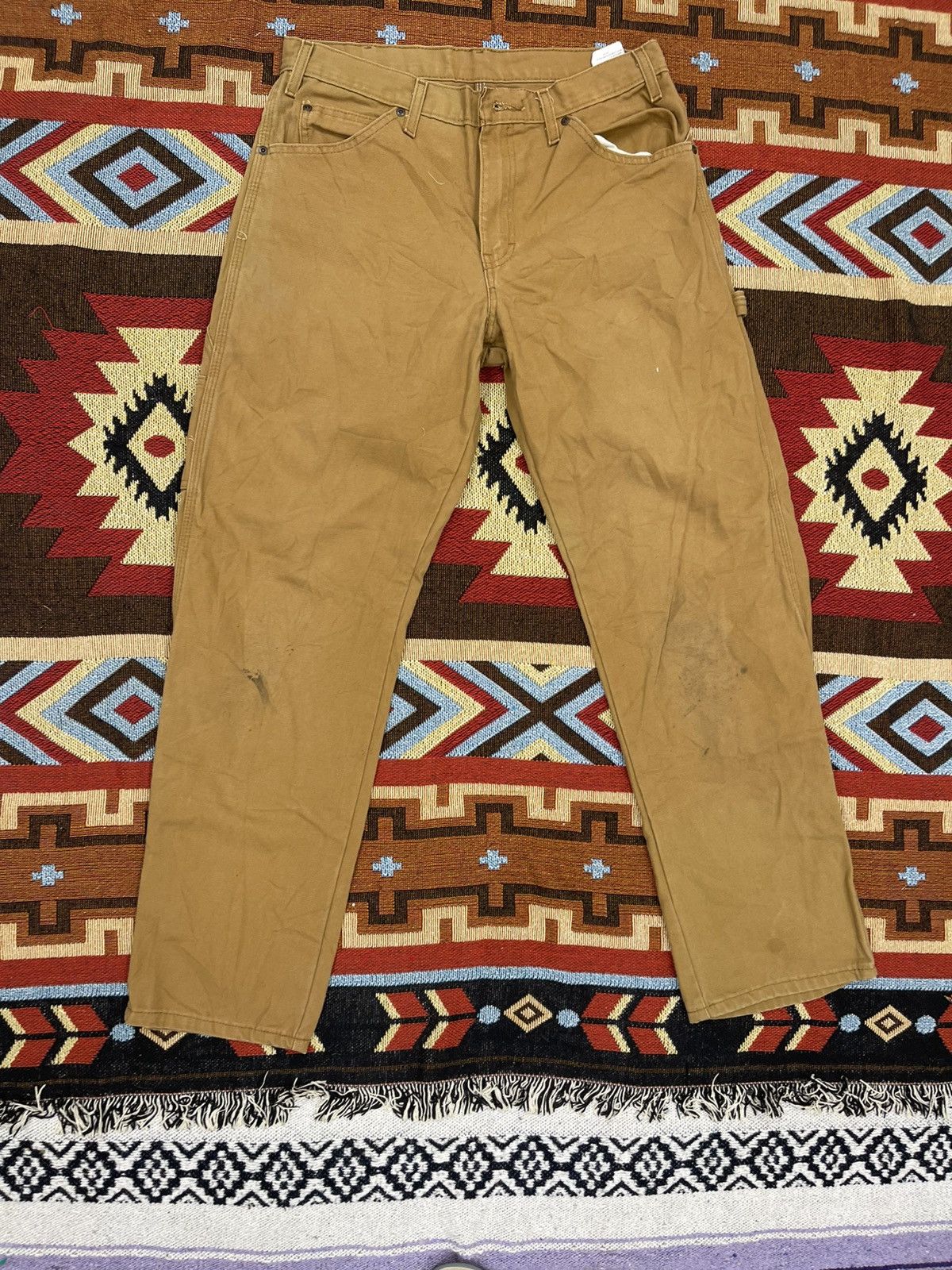 Dickies × Vintage DICKIES CARPENTER BROWN PANTS RED LABEL Size US 32 / EU 48 - 3 Thumbnail