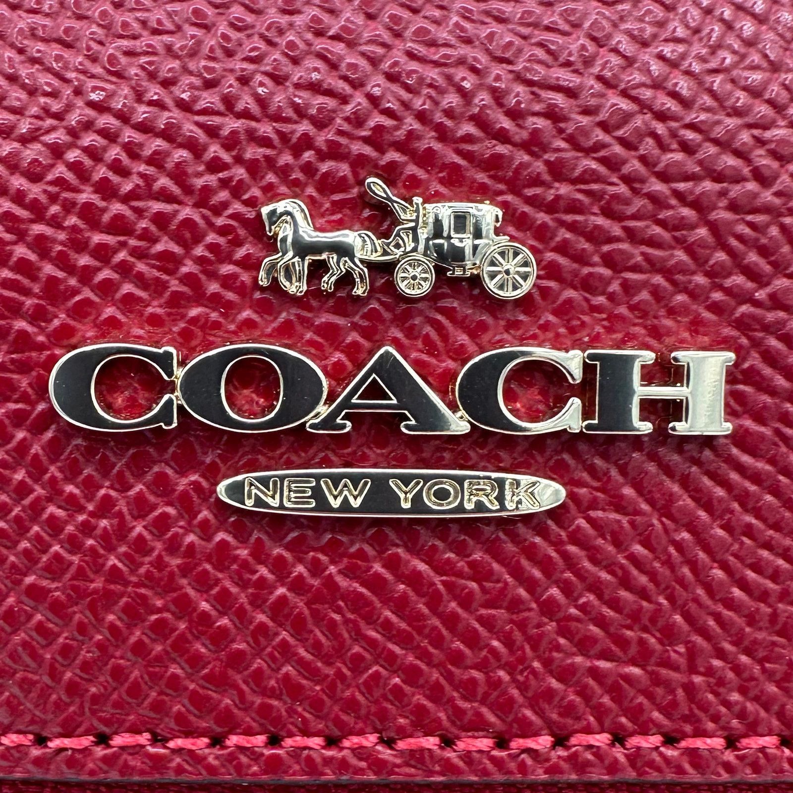 Coach Coach Mini Rowan File Bag Crossbody Purse Red Leather CE871 Size ONE SIZE - 6 Thumbnail
