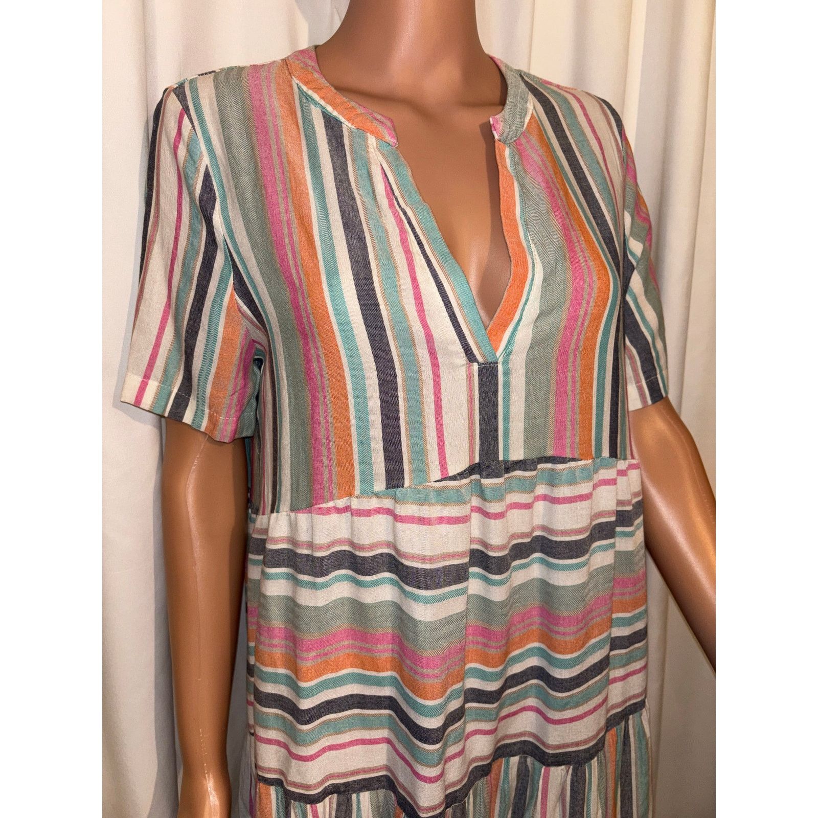 Shein SHEIN Multi-Color Midi Dress Size Large Size L / US 10 / IT 46 - 3 Thumbnail
