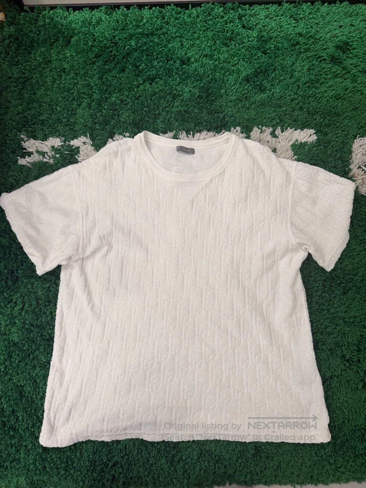 Dior DIOR Essentials Oblique Terry T-Shirt. Size US M / EU 48-50 / 2 - 4 Thumbnail